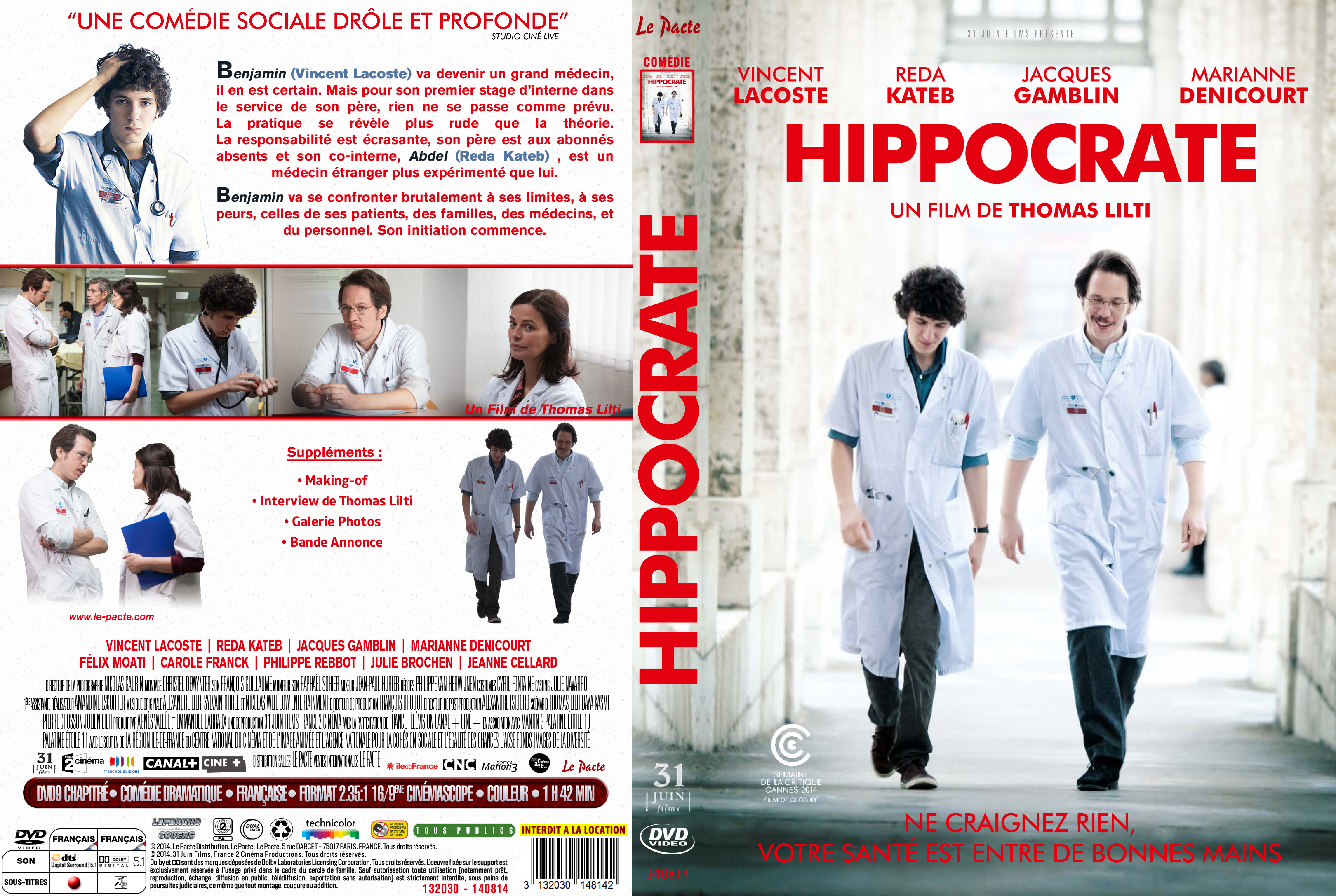 Jaquette DVD Hippocrate custom