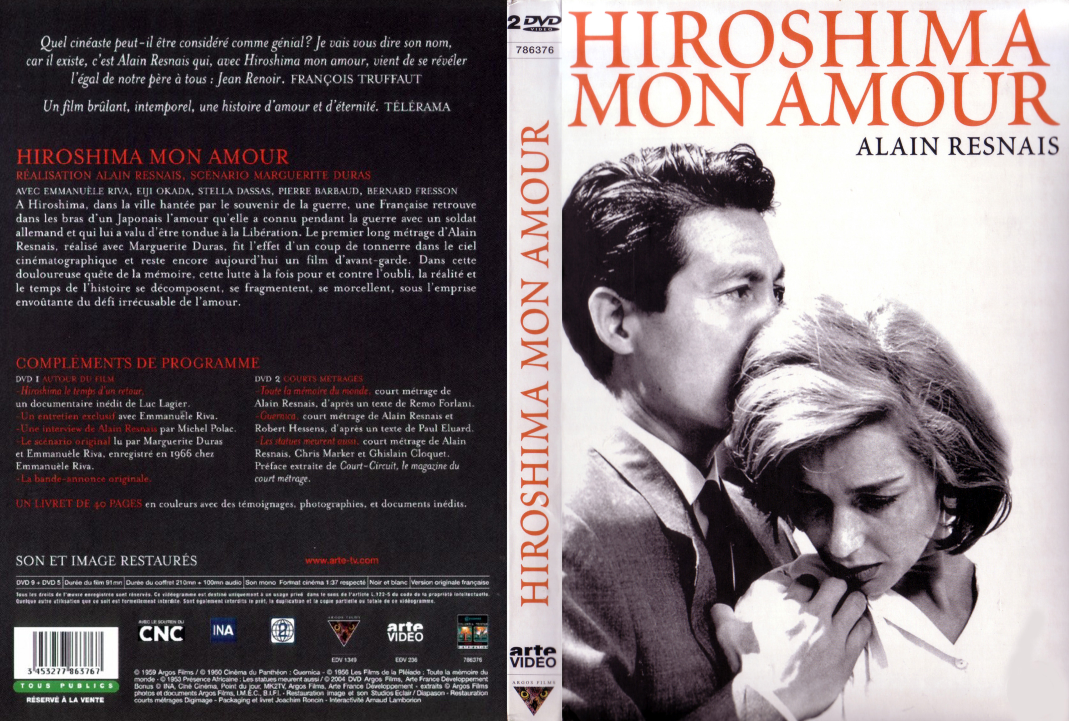 Jaquette DVD Hiroshima mon amour