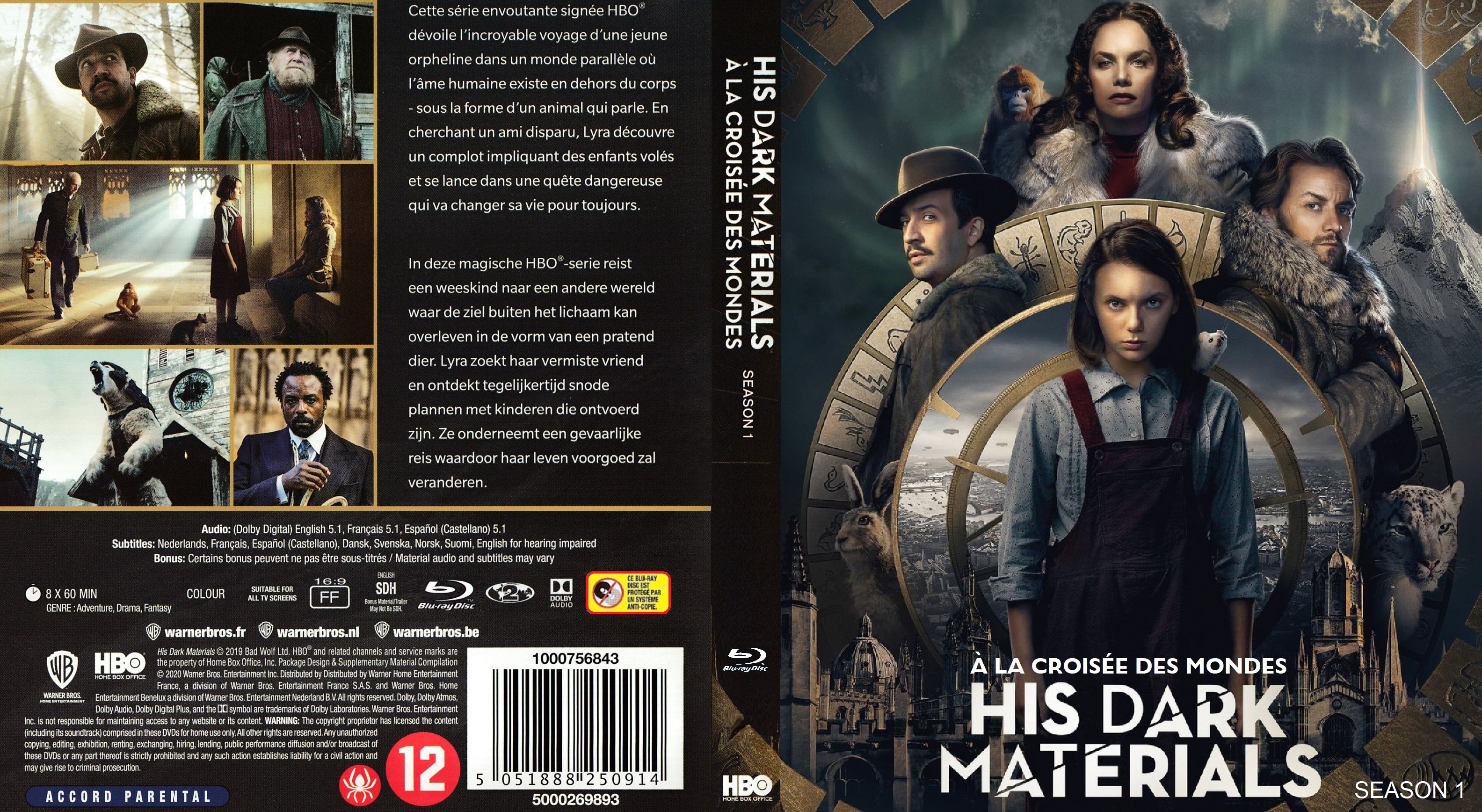 Jaquette DVD His Dark Materials saison 1  BLU RAY custom