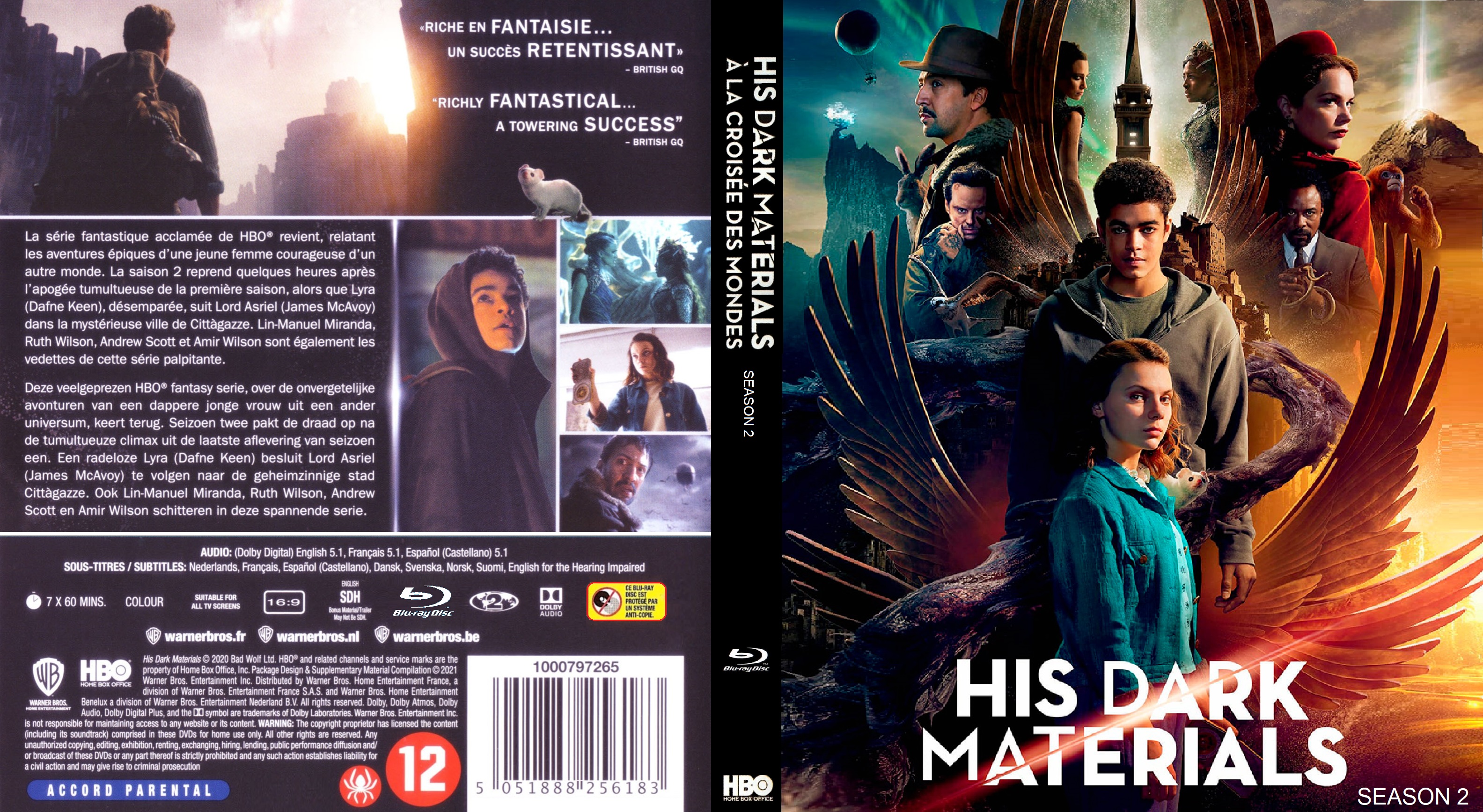 Jaquette DVD His Dark Materials saison 2  BLU RAY custom