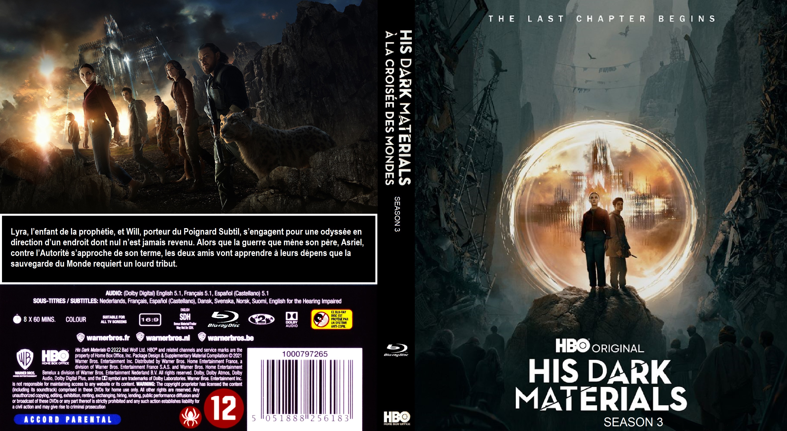 Jaquette DVD His Dark Materials saison 3  BLU RAY custom