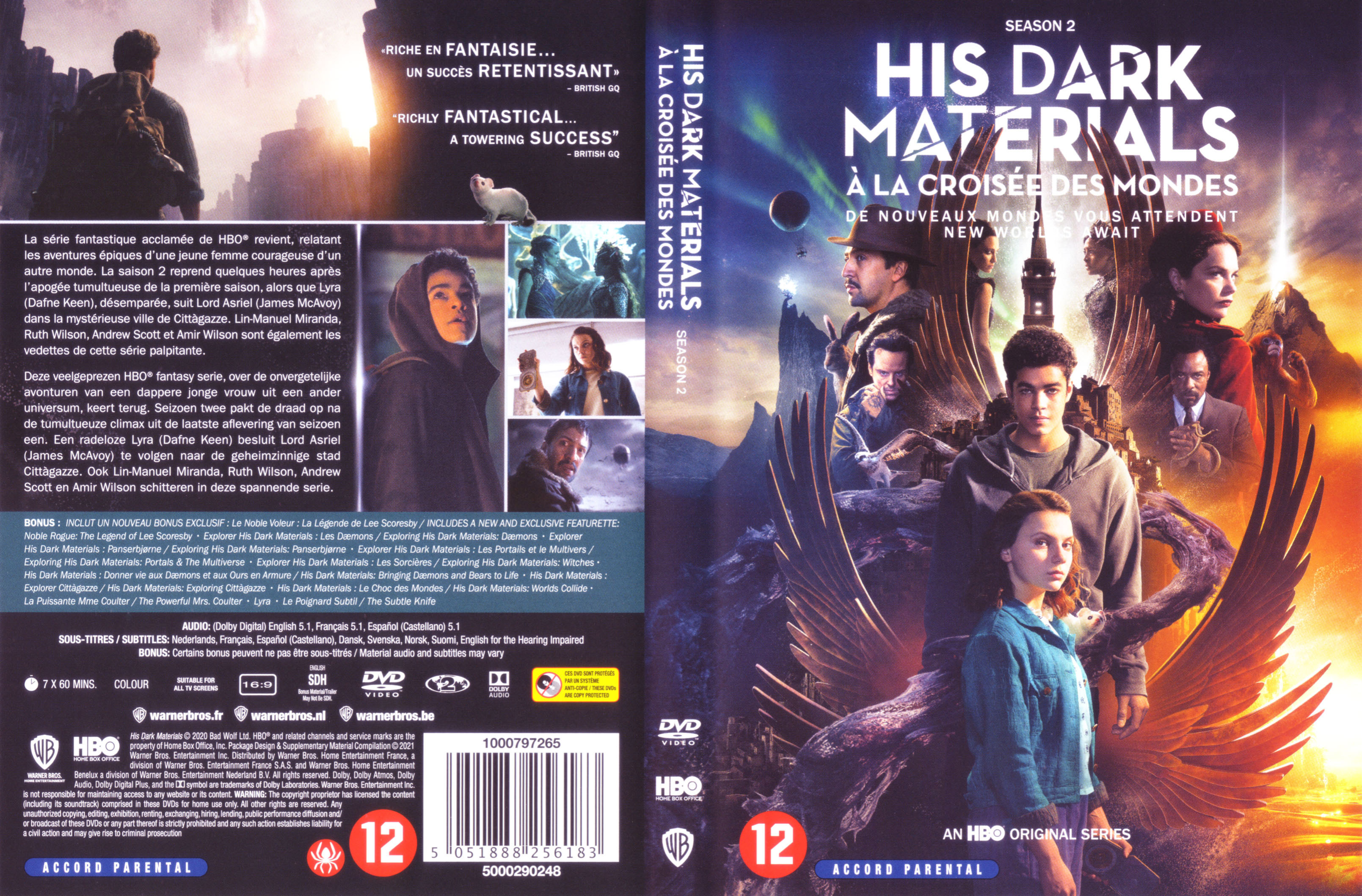 Jaquette DVD His dark marerials A la croise des mondes Saison 2