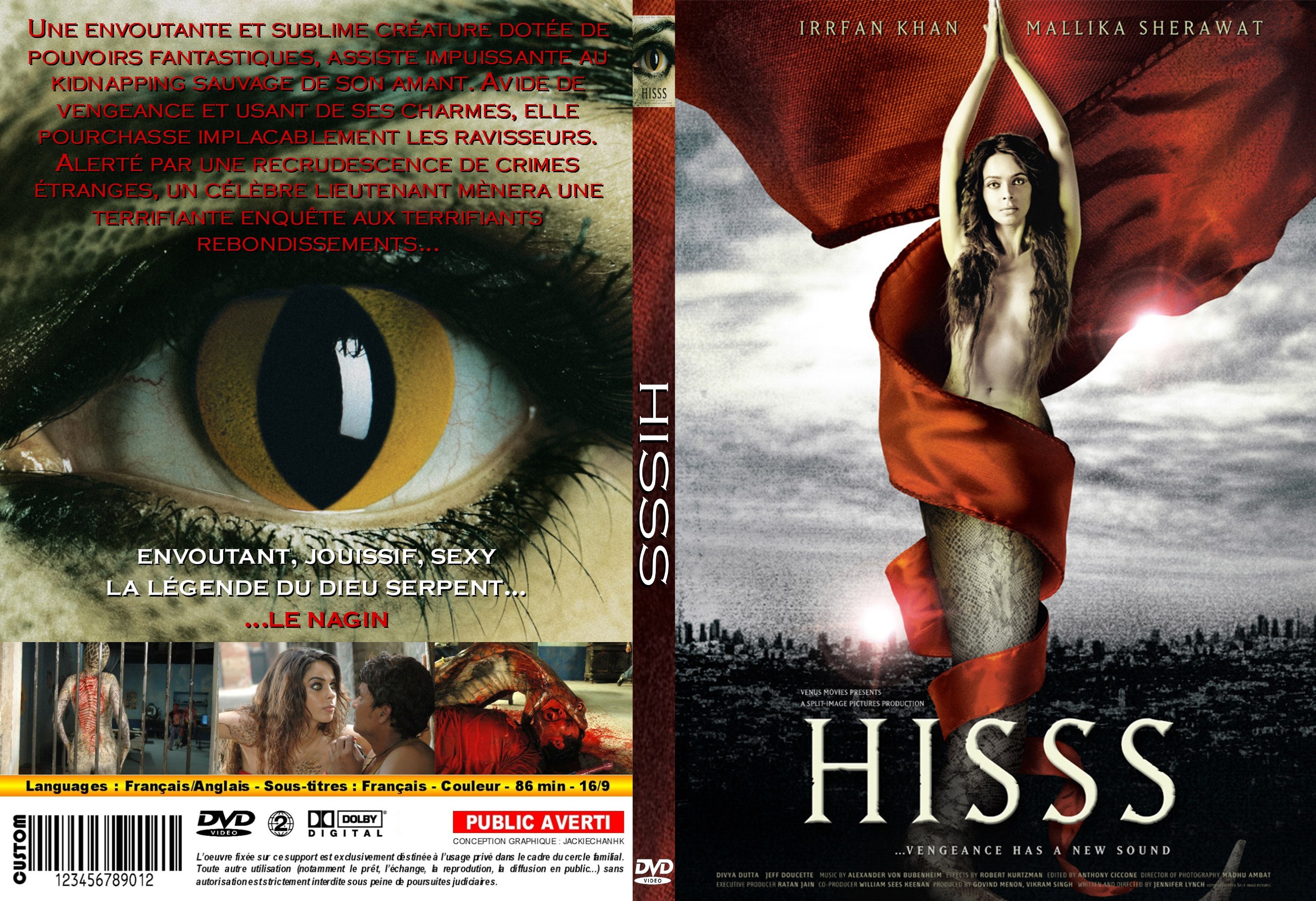 Jaquette DVD Hisss custom - SLIM