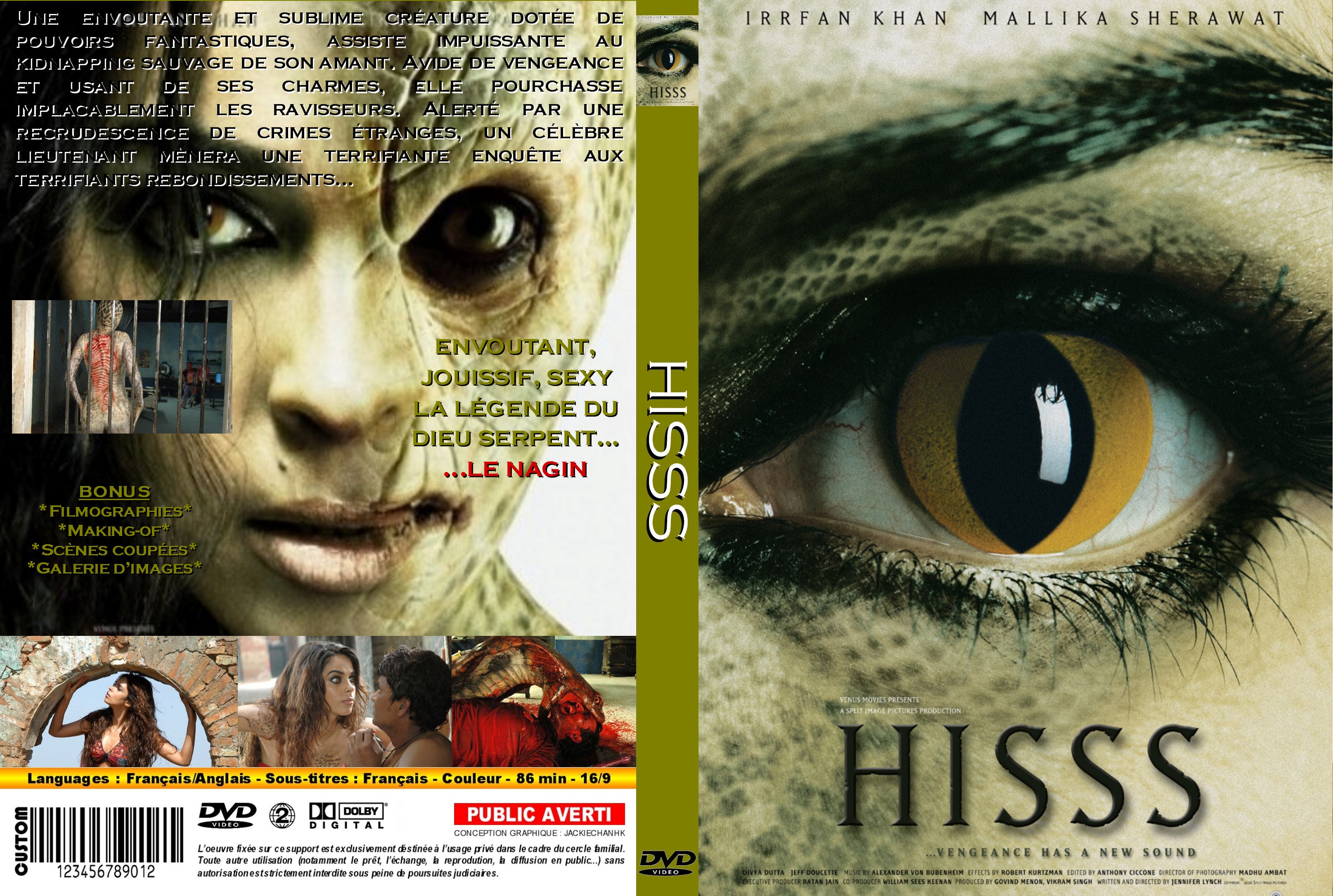 Jaquette DVD Hisss custom v3