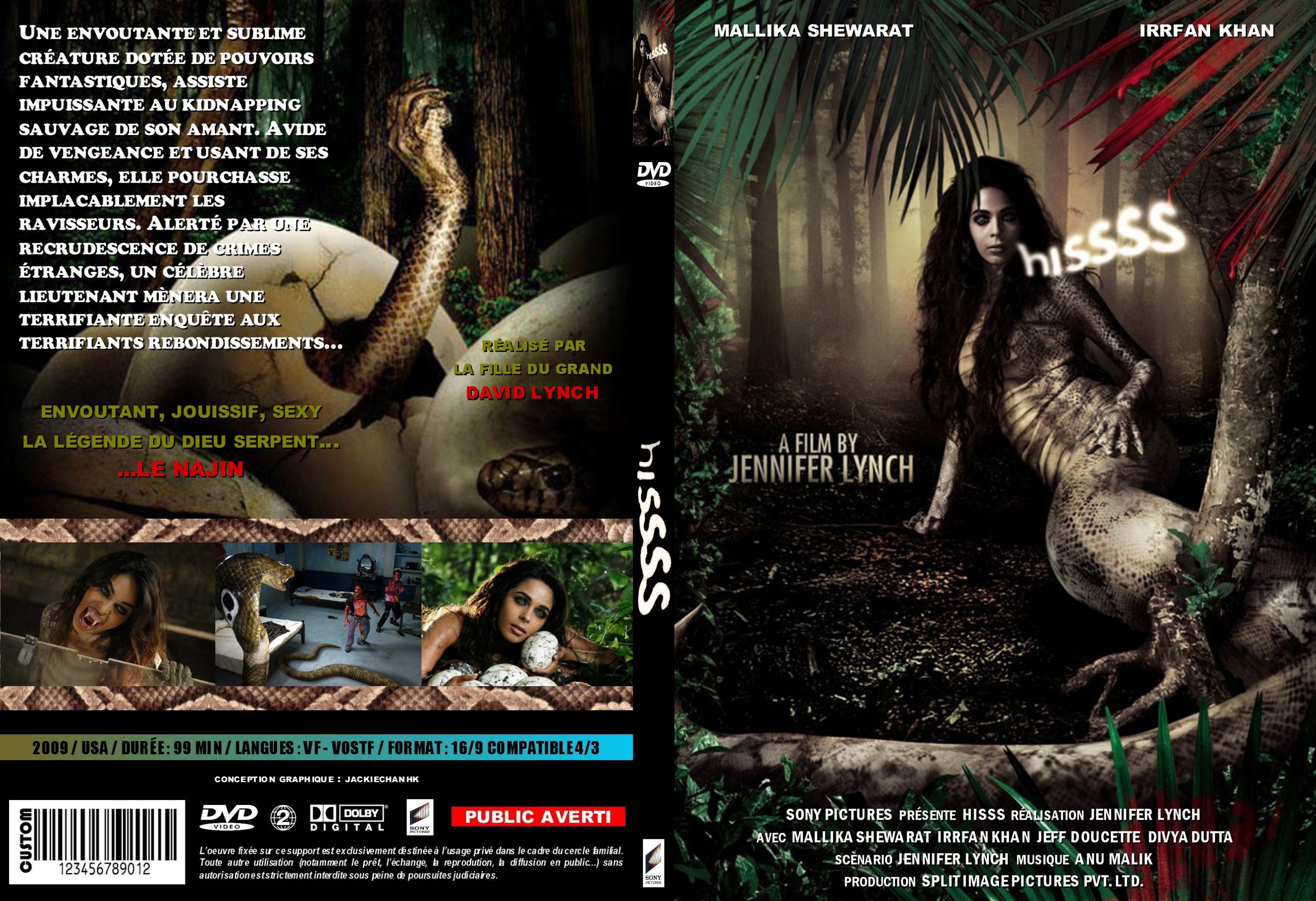 Jaquette DVD Hissss custom - SLIM