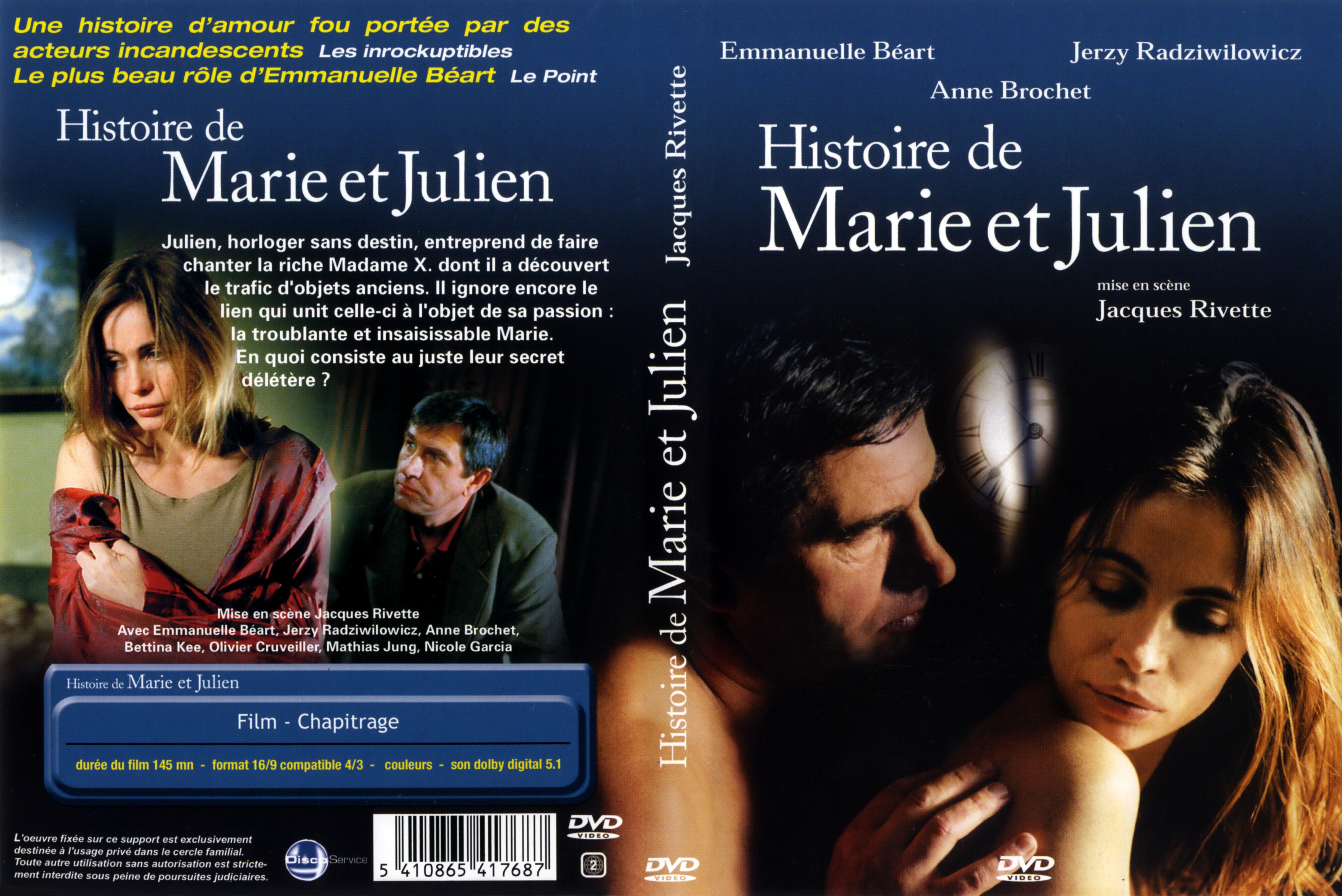 Jaquette DVD Histoire de Marie et Julien