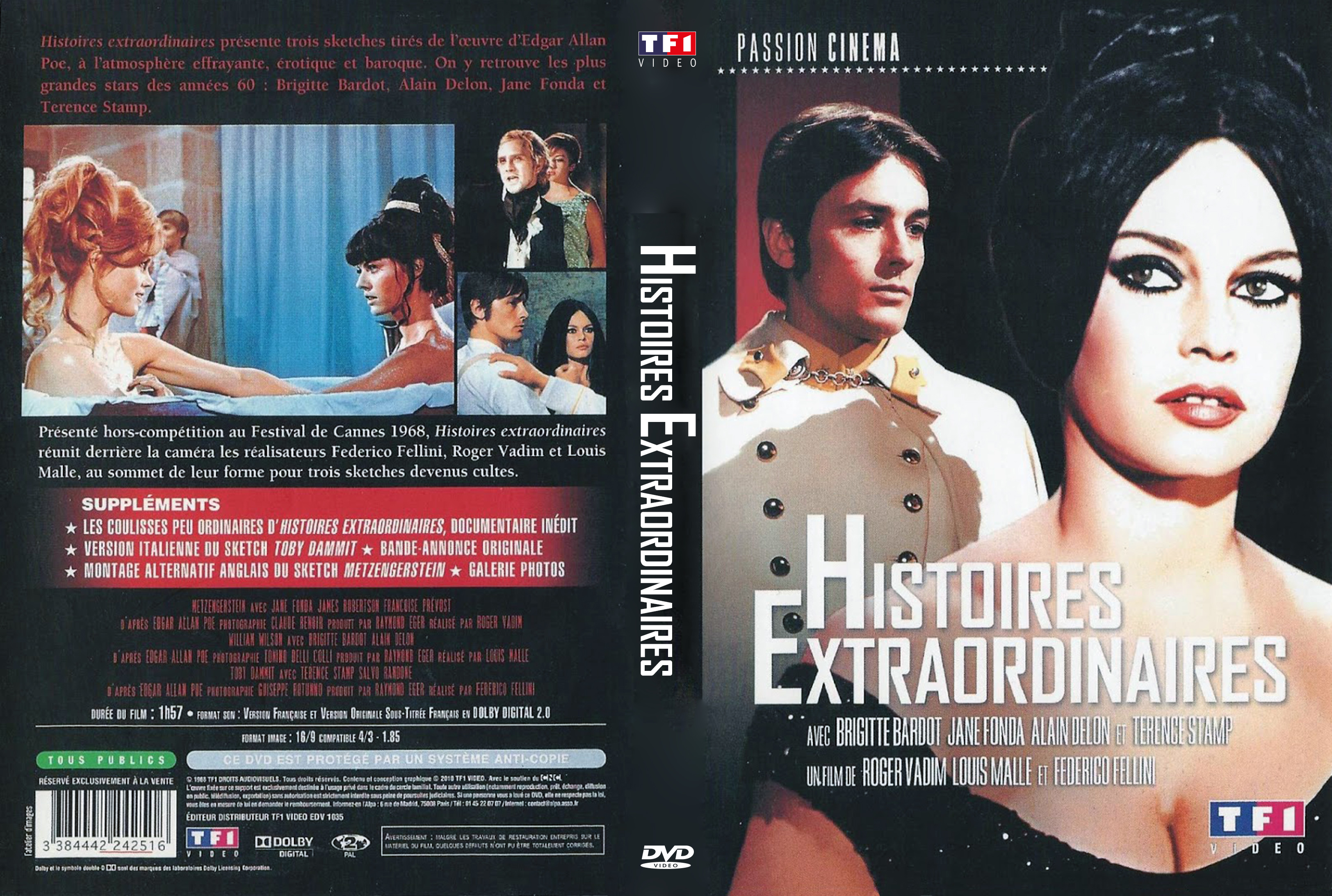 Jaquette DVD Histoires extraordinaires