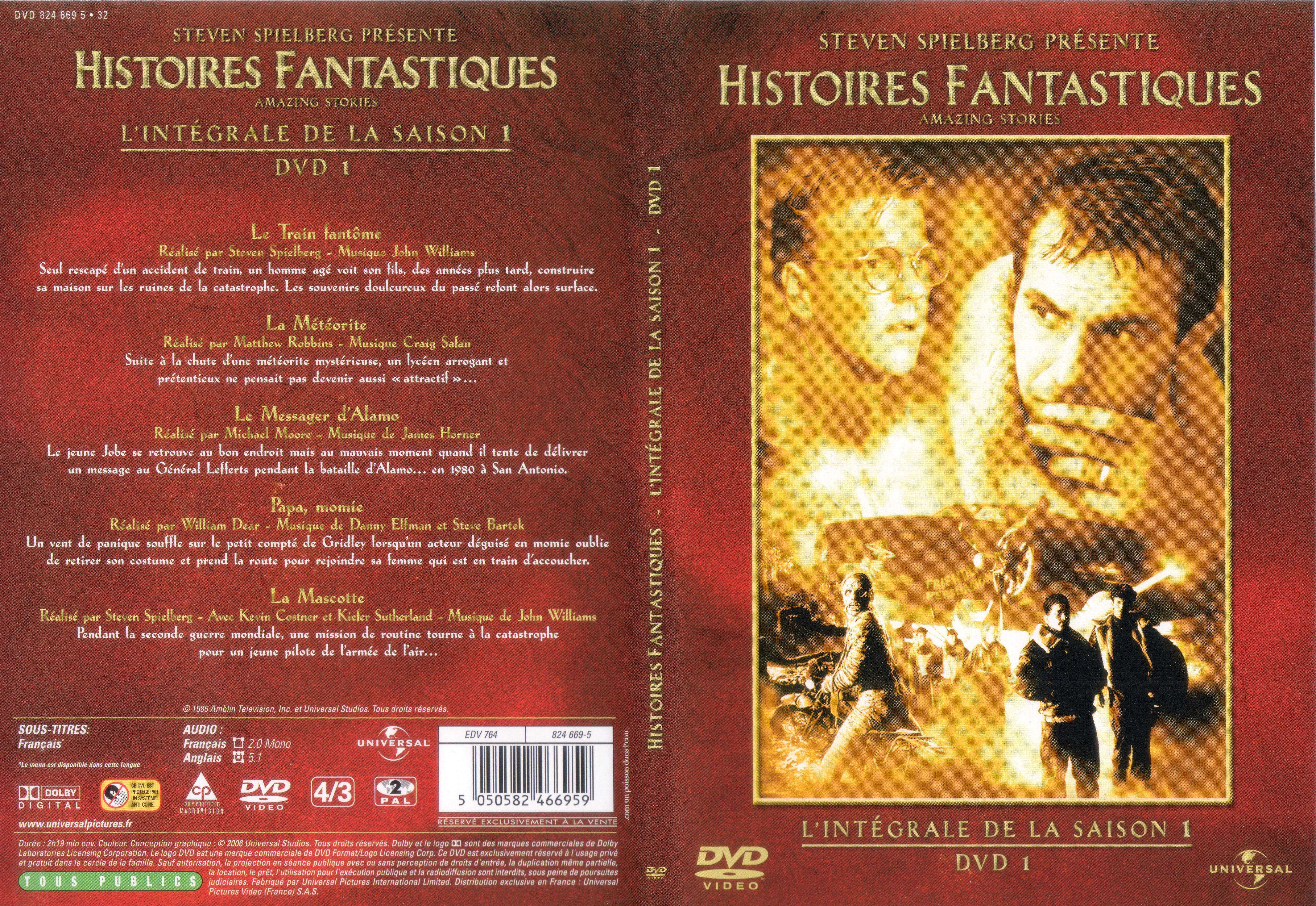 Jaquette DVD Histoires fantastiques Saison 1 DVD 1