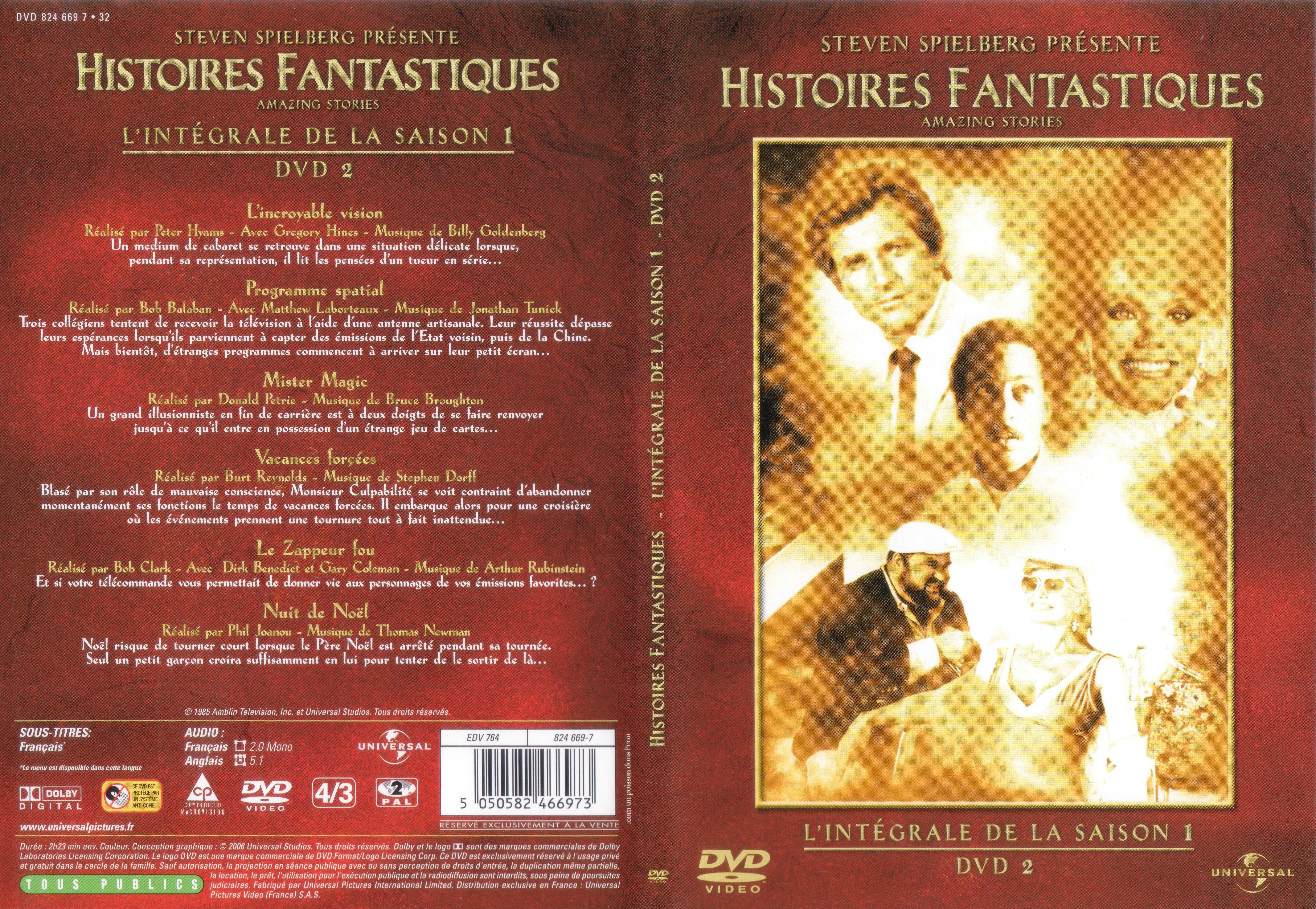 Jaquette DVD Histoires fantastiques Saison 1 DVD 2