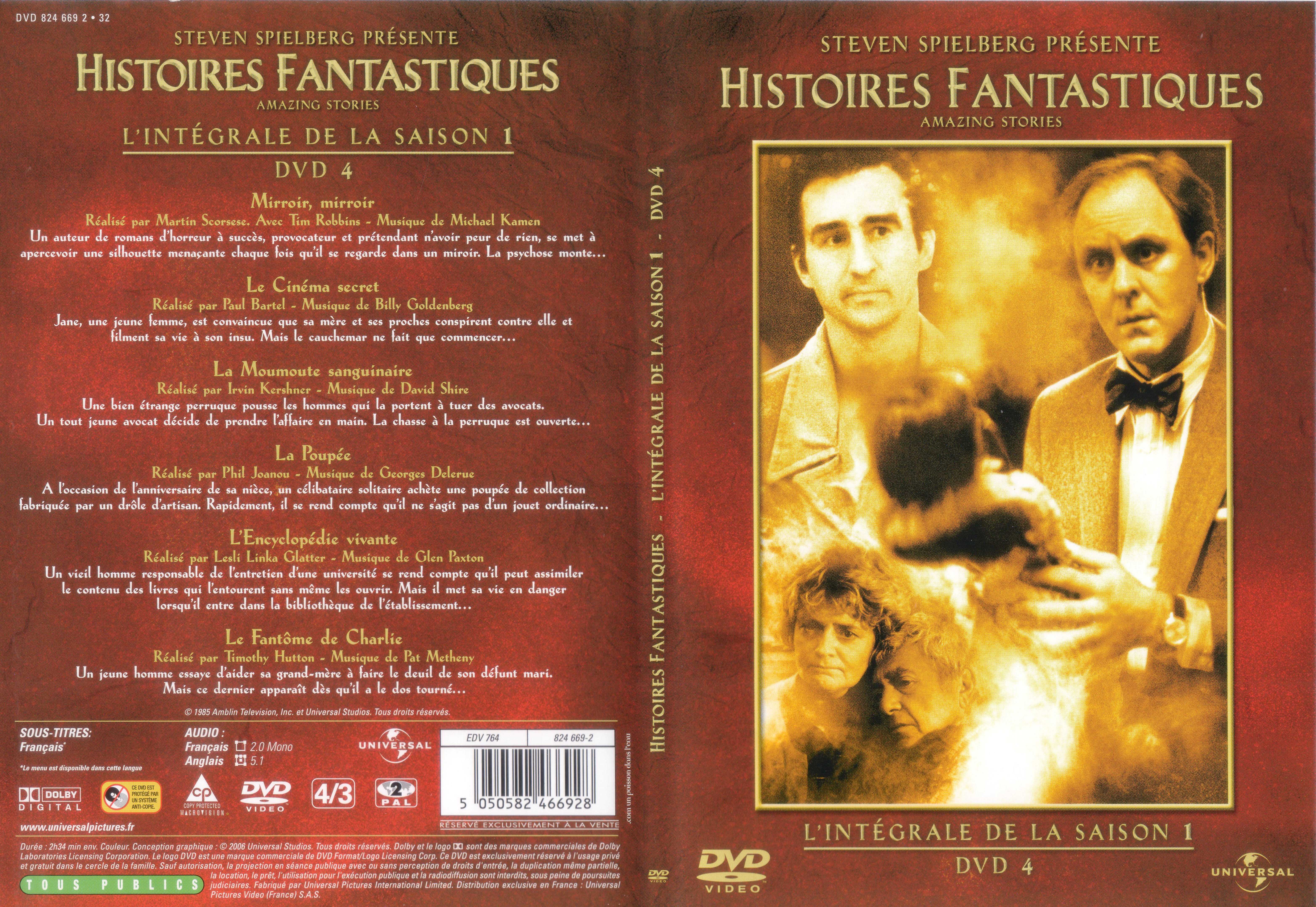 Jaquette DVD Histoires fantastiques Saison 1 DVD 4