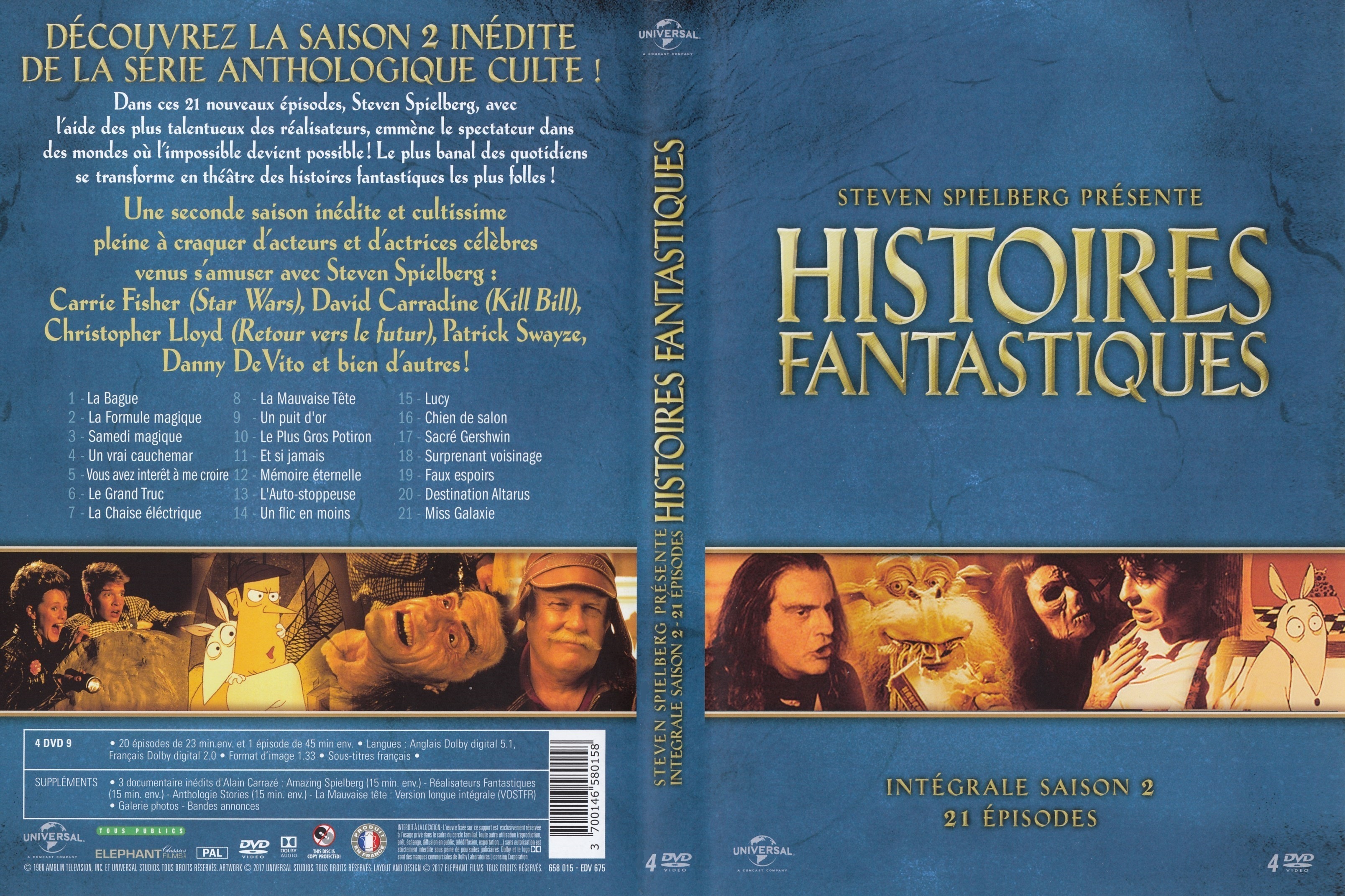 Jaquette DVD Histoires fantastiques Saison 2