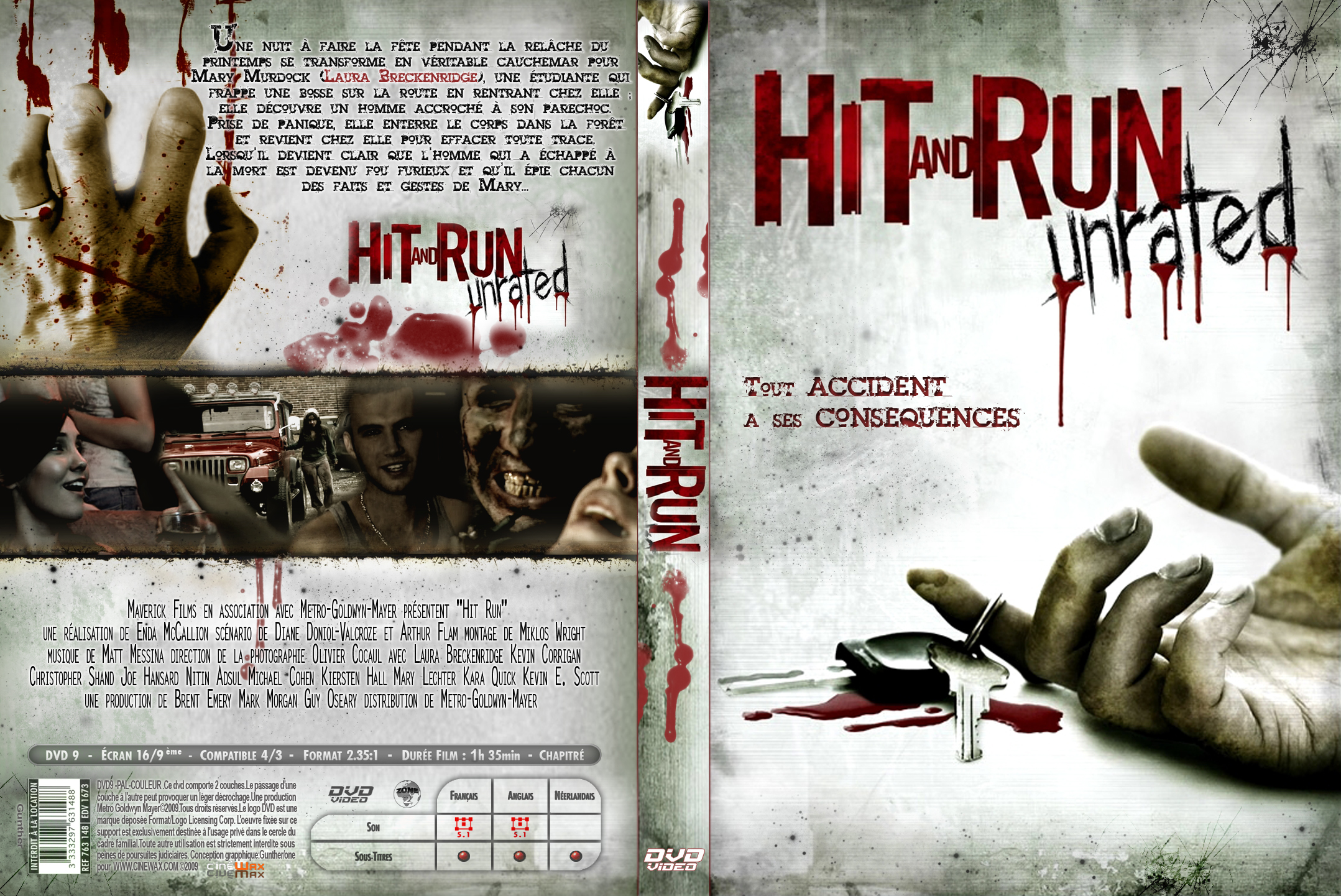 Jaquette DVD Hit and run custom