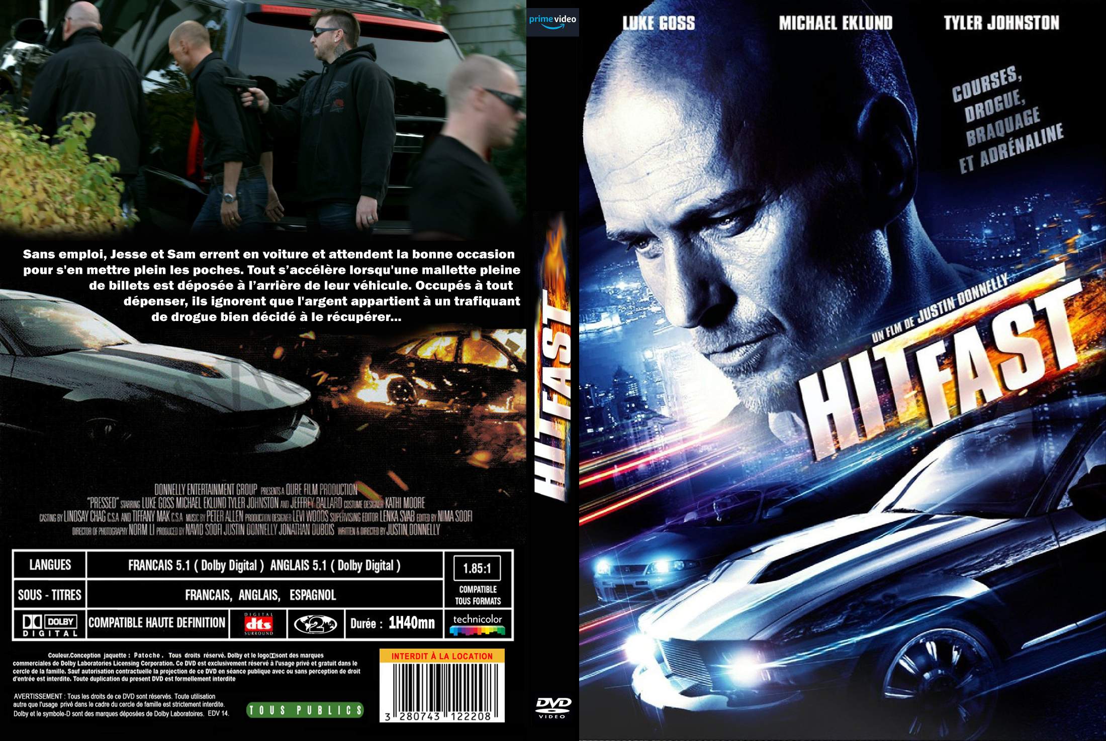 Jaquette DVD Hit fast custom