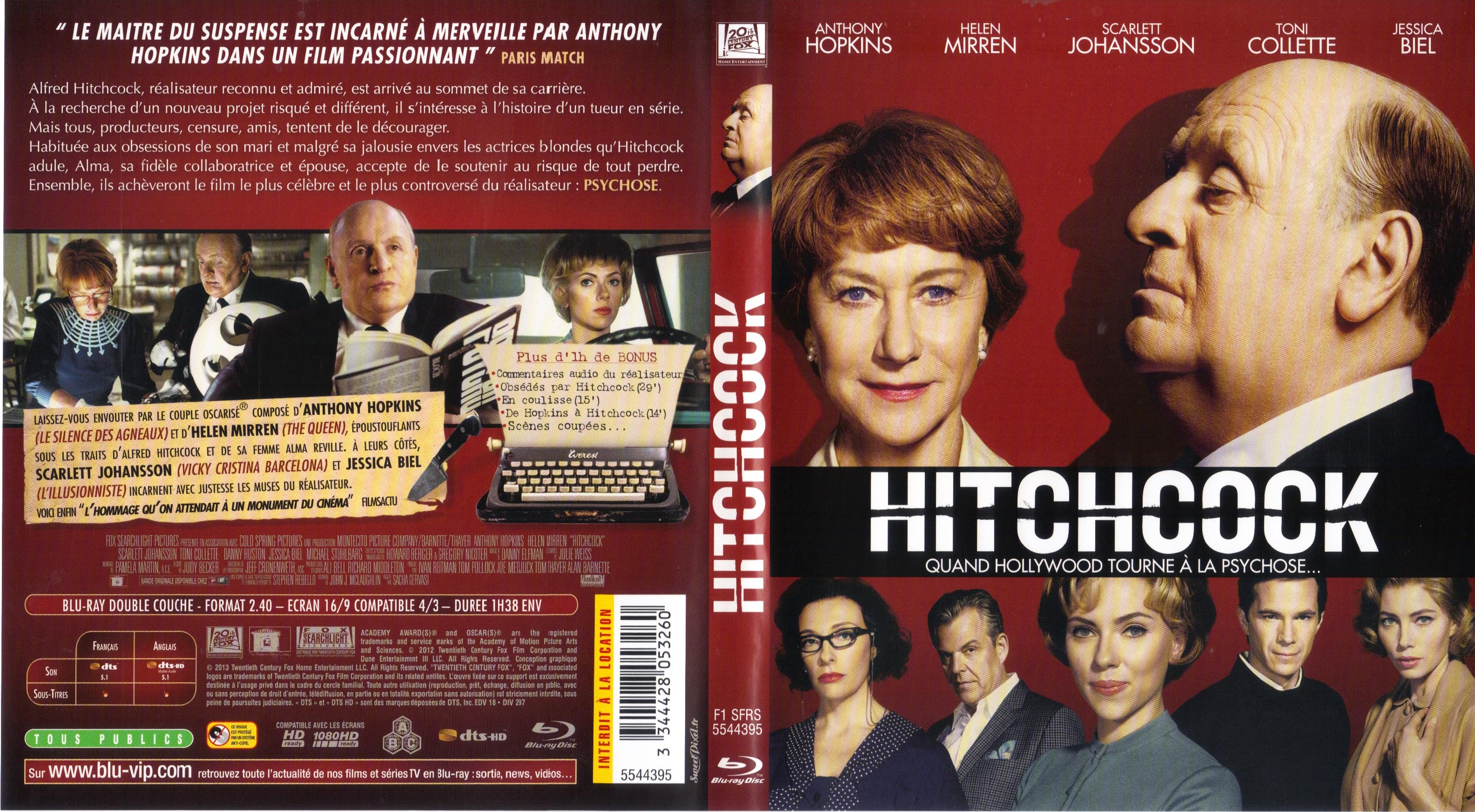 Jaquette DVD Hitchcock (BLU-RAY)