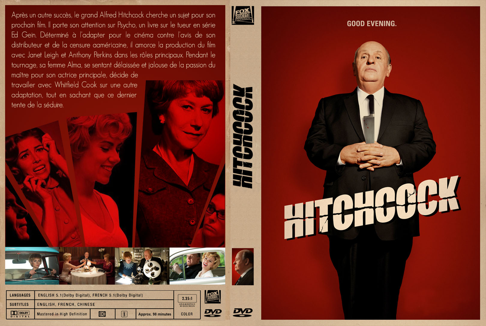 Jaquette DVD Hitchcock custom