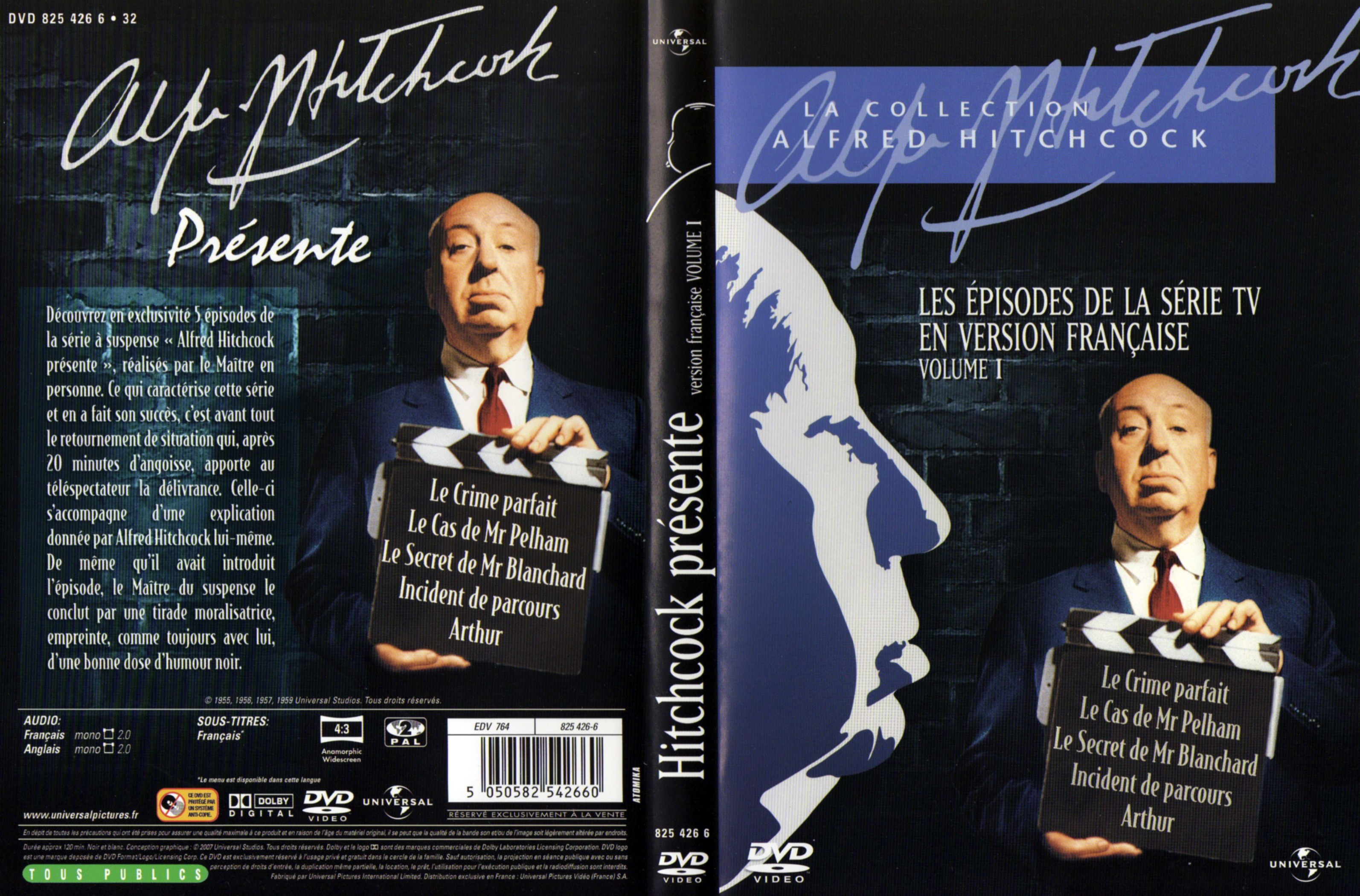 Jaquette DVD Hitchcock prsente vol 01