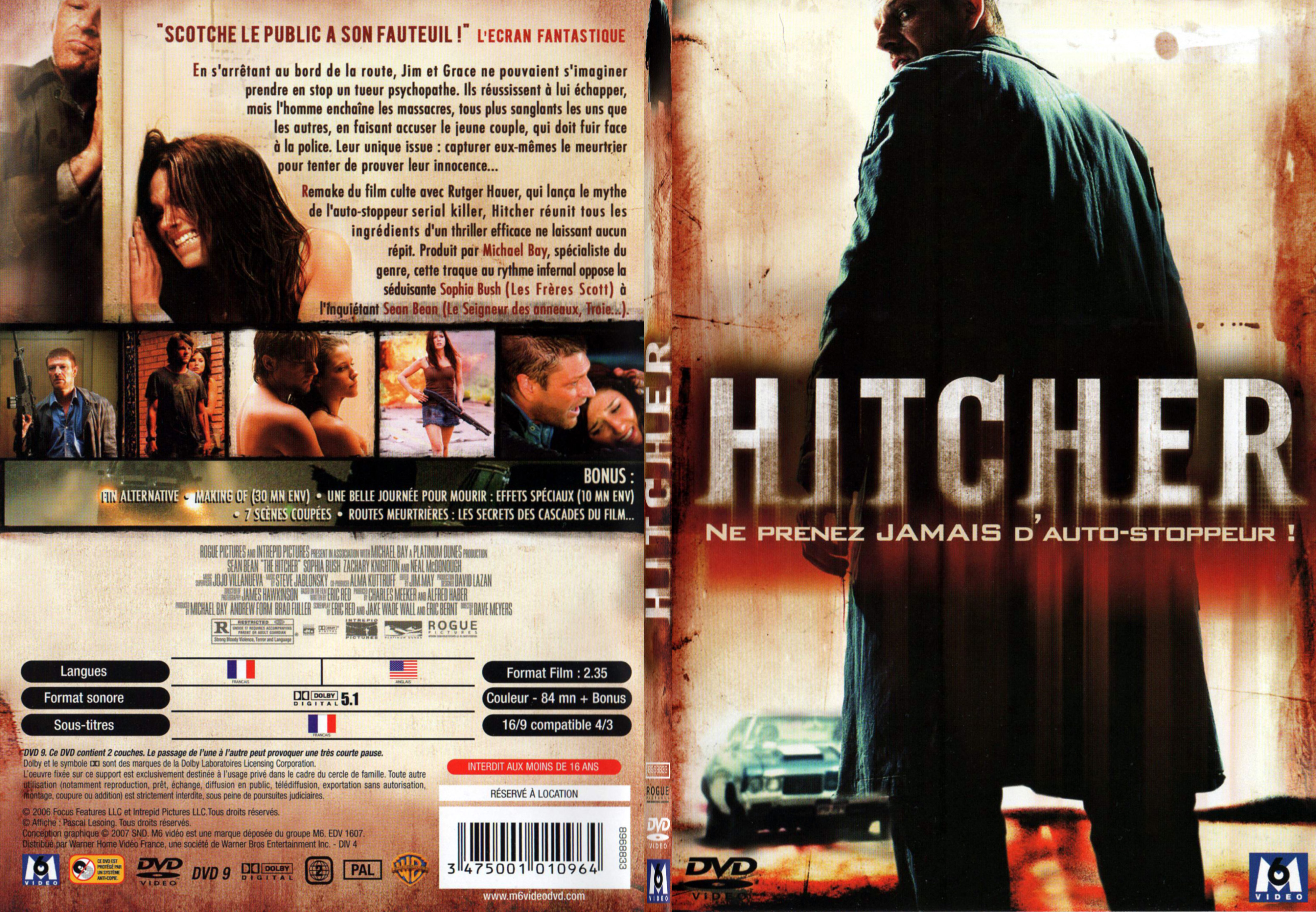Jaquette DVD Hitcher (2007) - SLIM