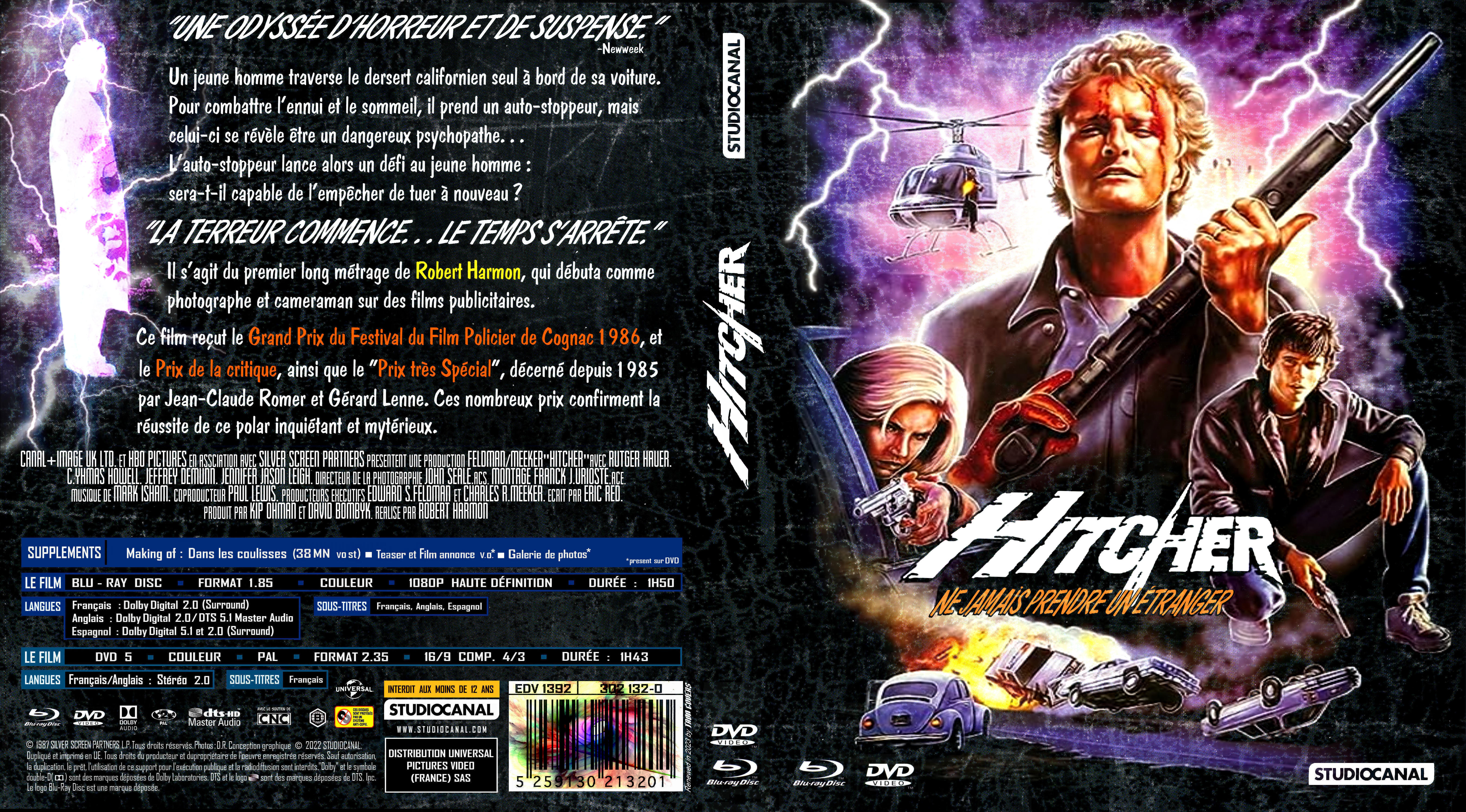 Jaquette DVD Hitcher custom (BLU-RAY)