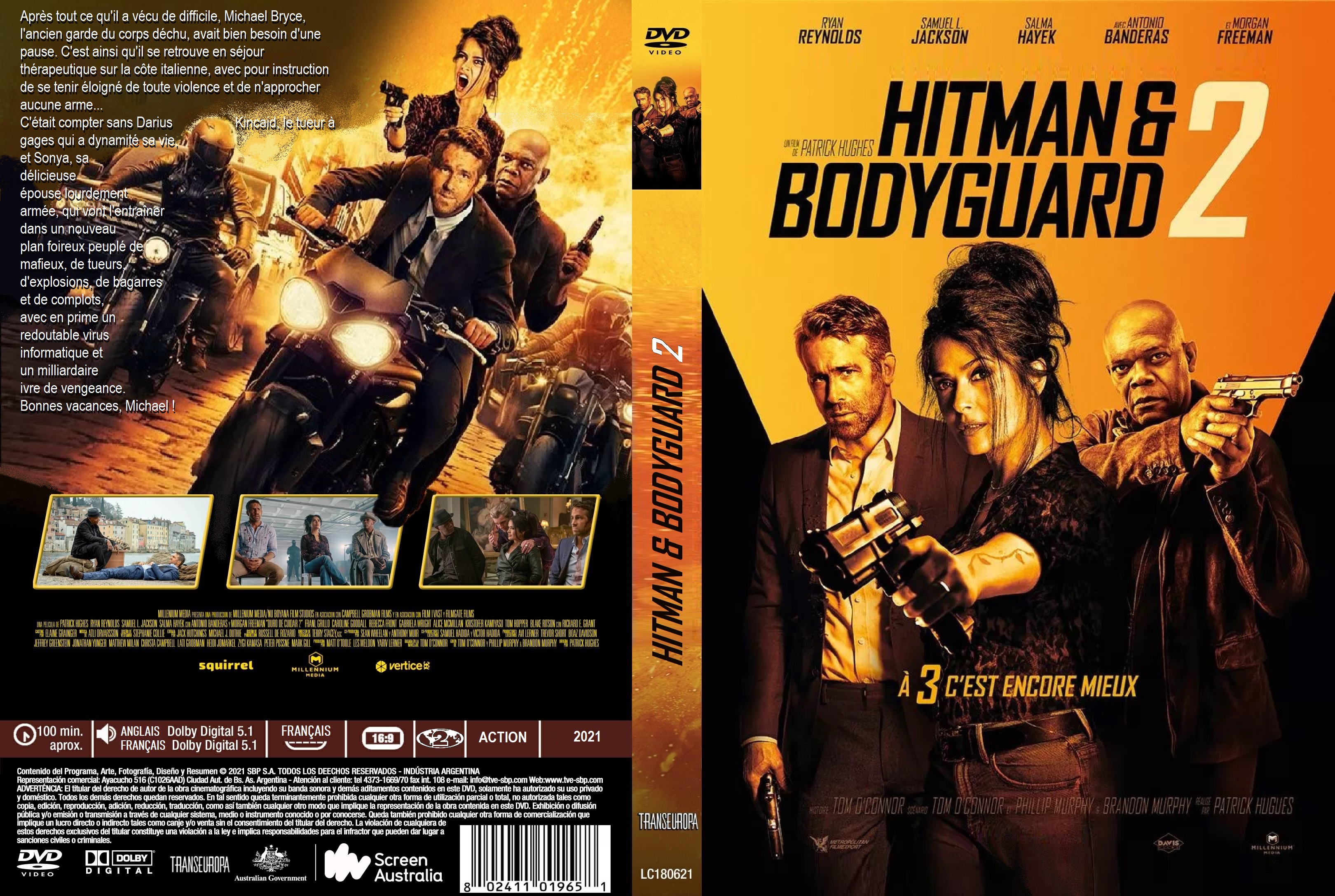 Jaquette DVD Hitman & Bodyguard 2 custom