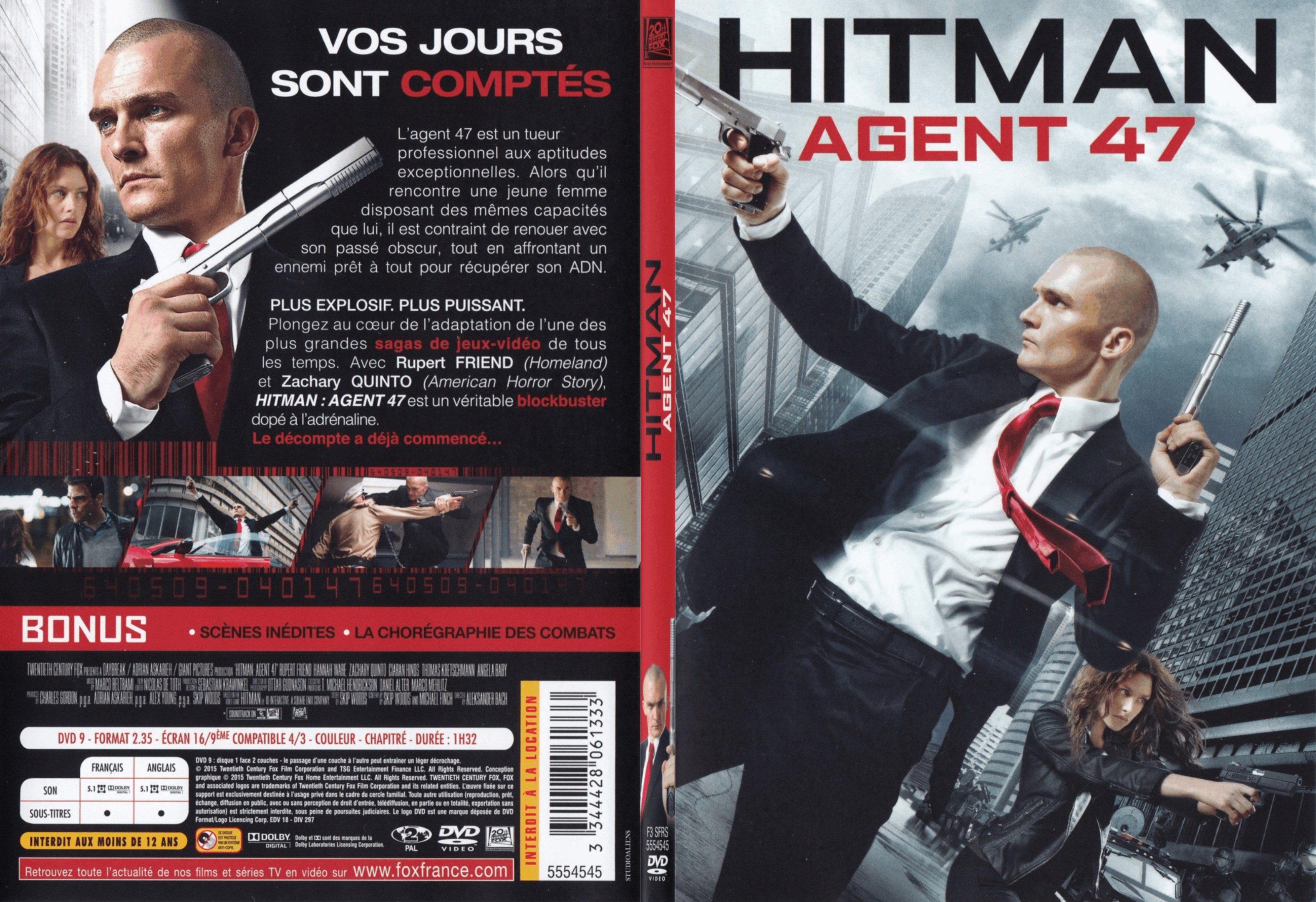 Jaquette DVD Hitman Agent 47 - SLIM