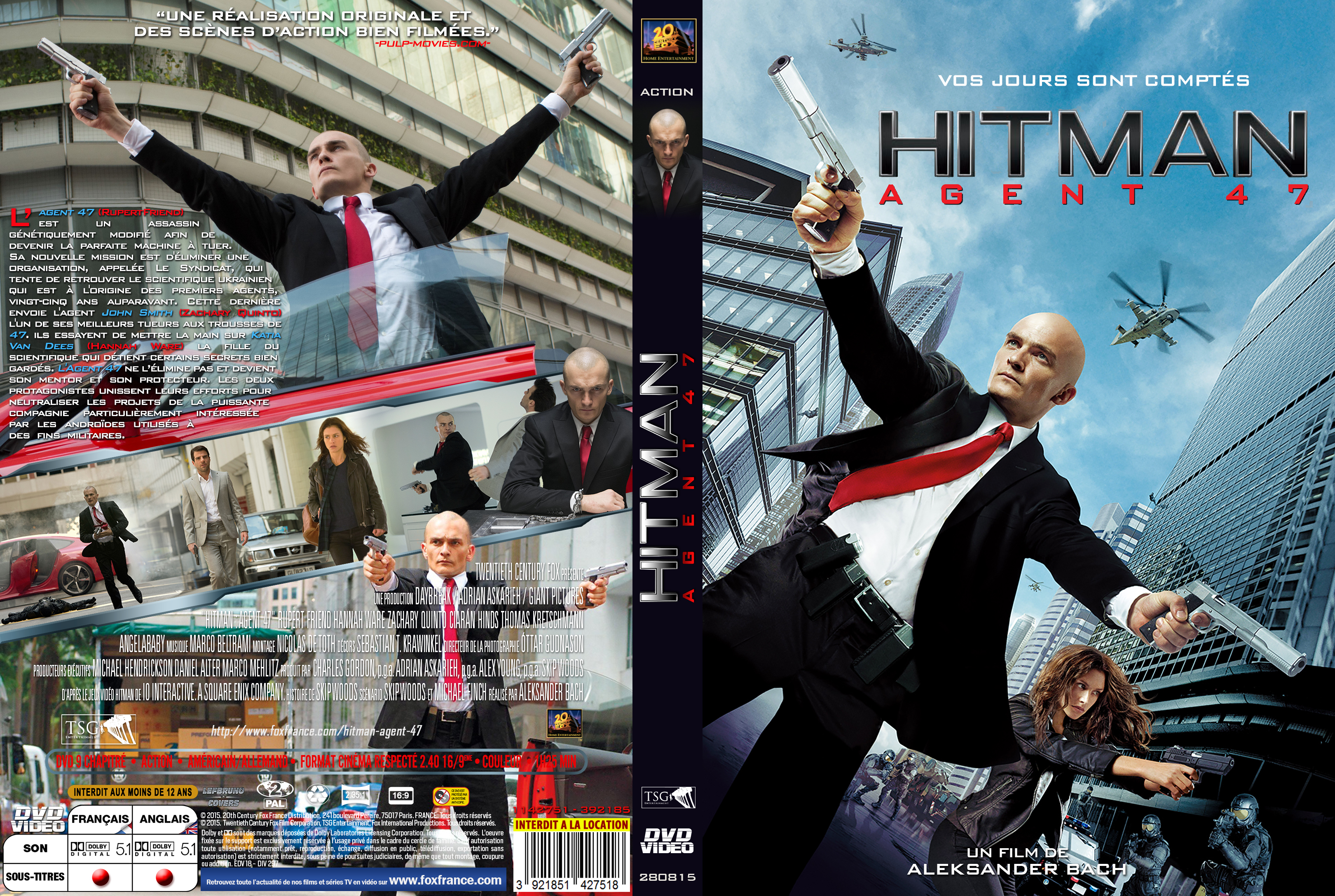 Jaquette DVD Hitman: Agent 47 custom