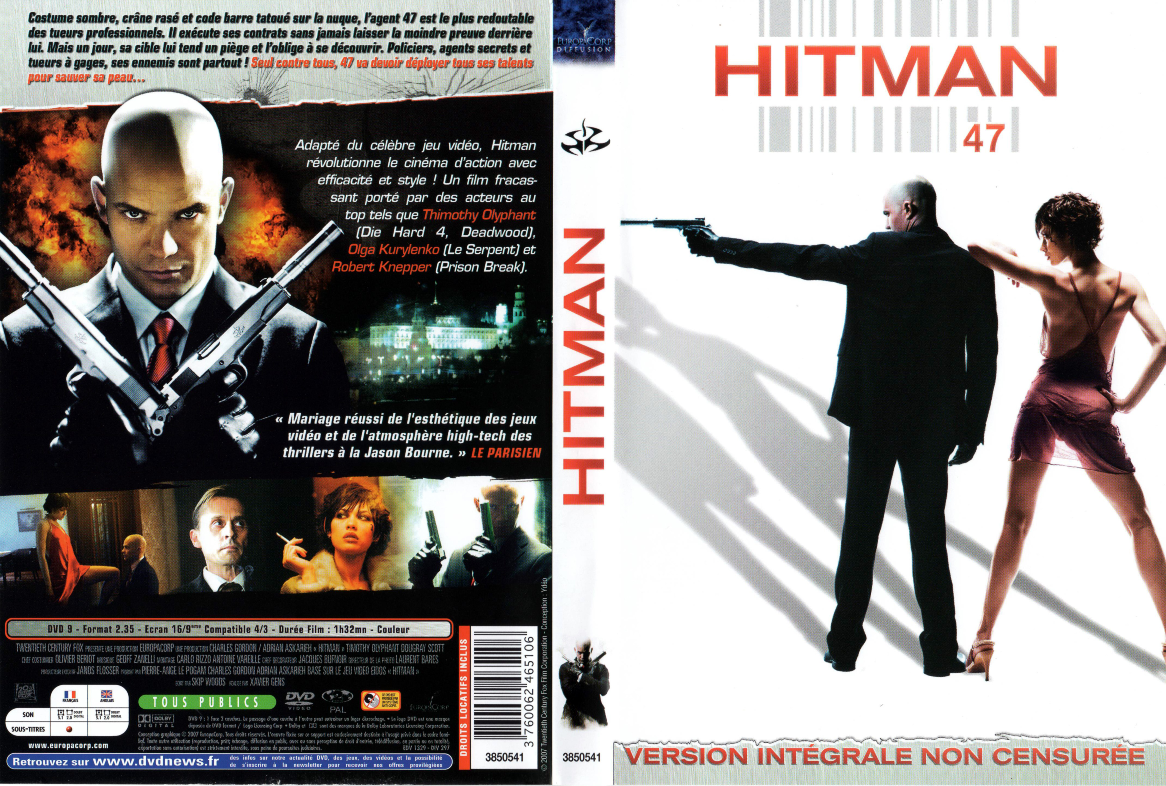 Jaquette DVD Hitman (2007)