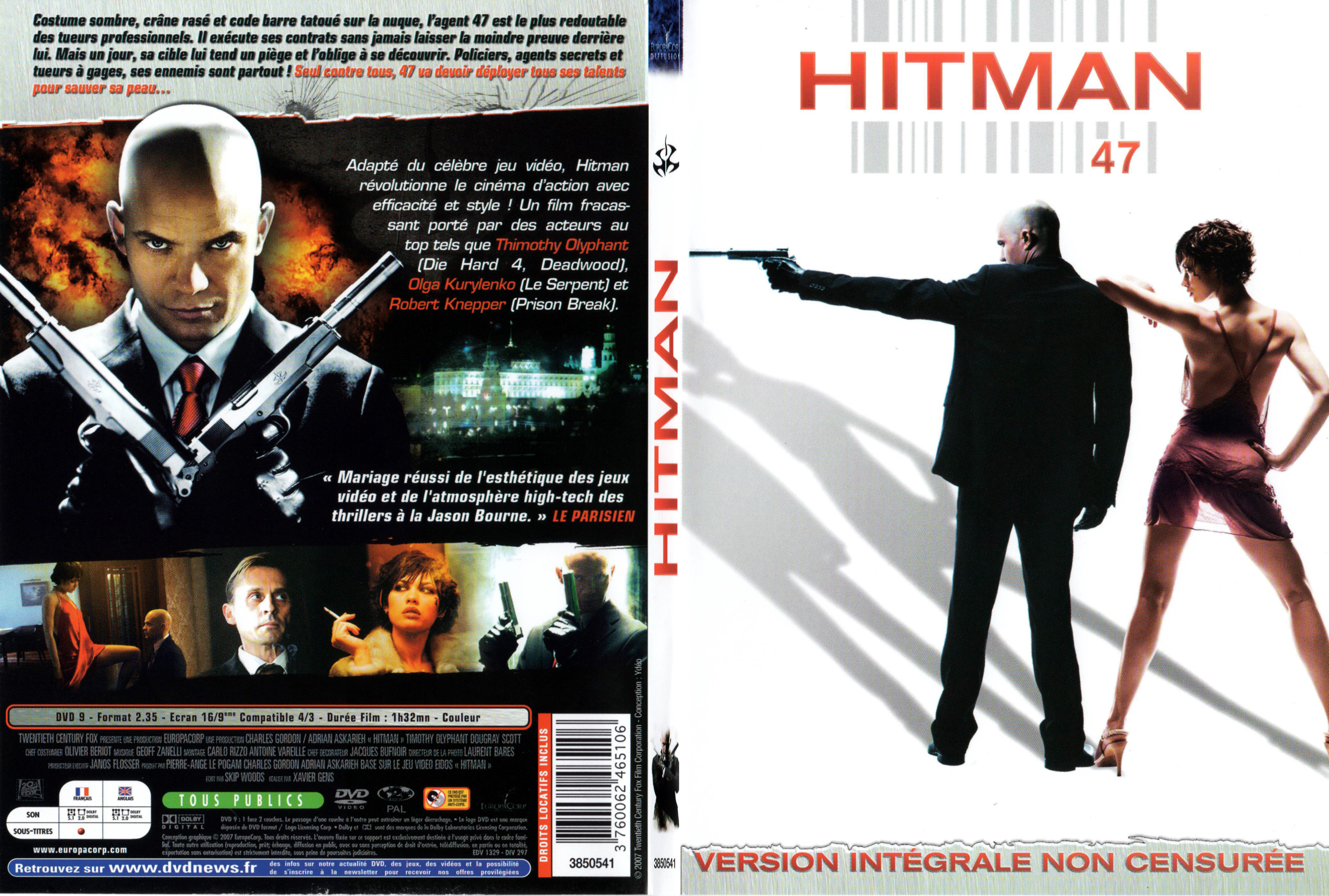 Jaquette DVD Hitman (2007) - SLIM