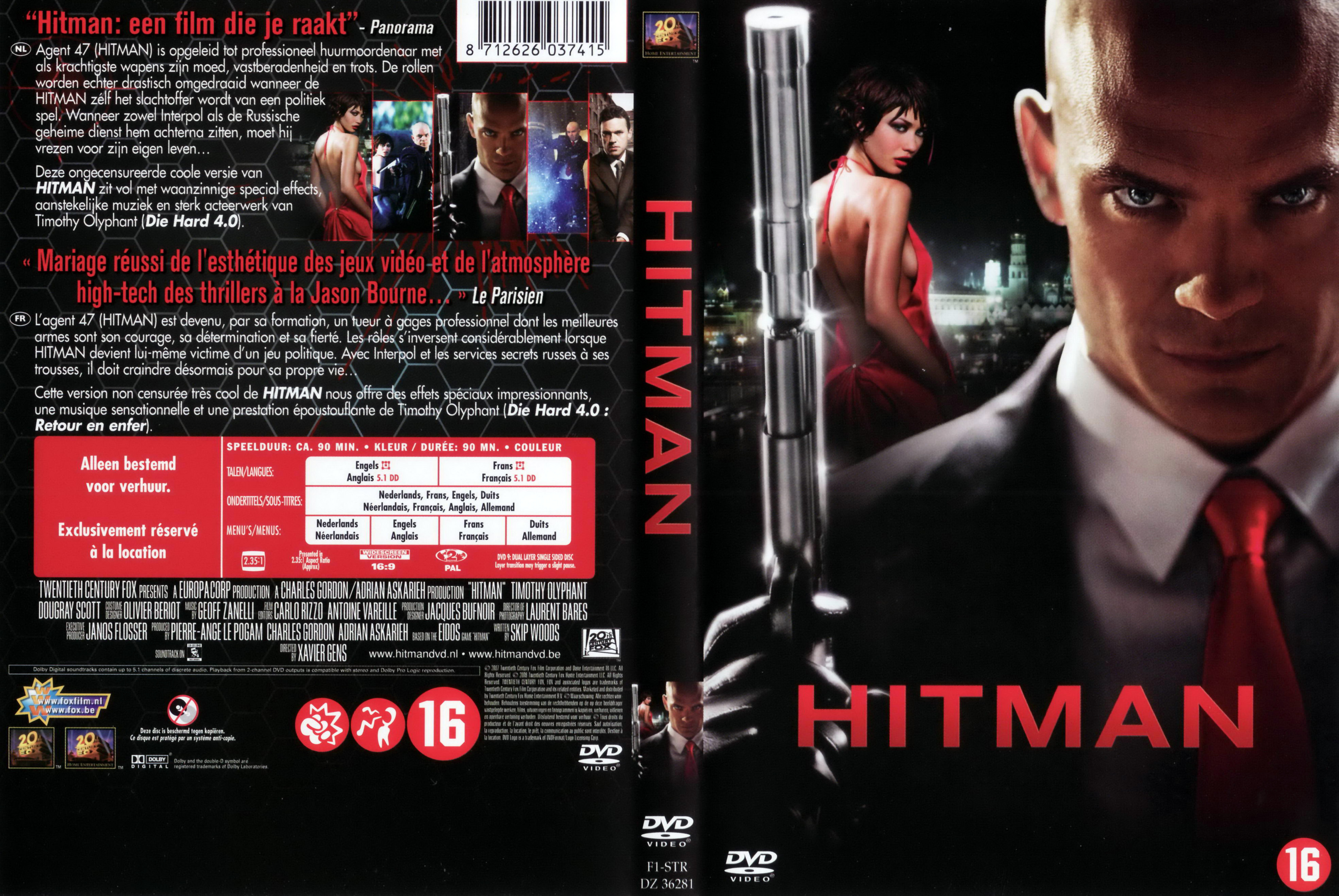 Jaquette DVD Hitman (2007) v2