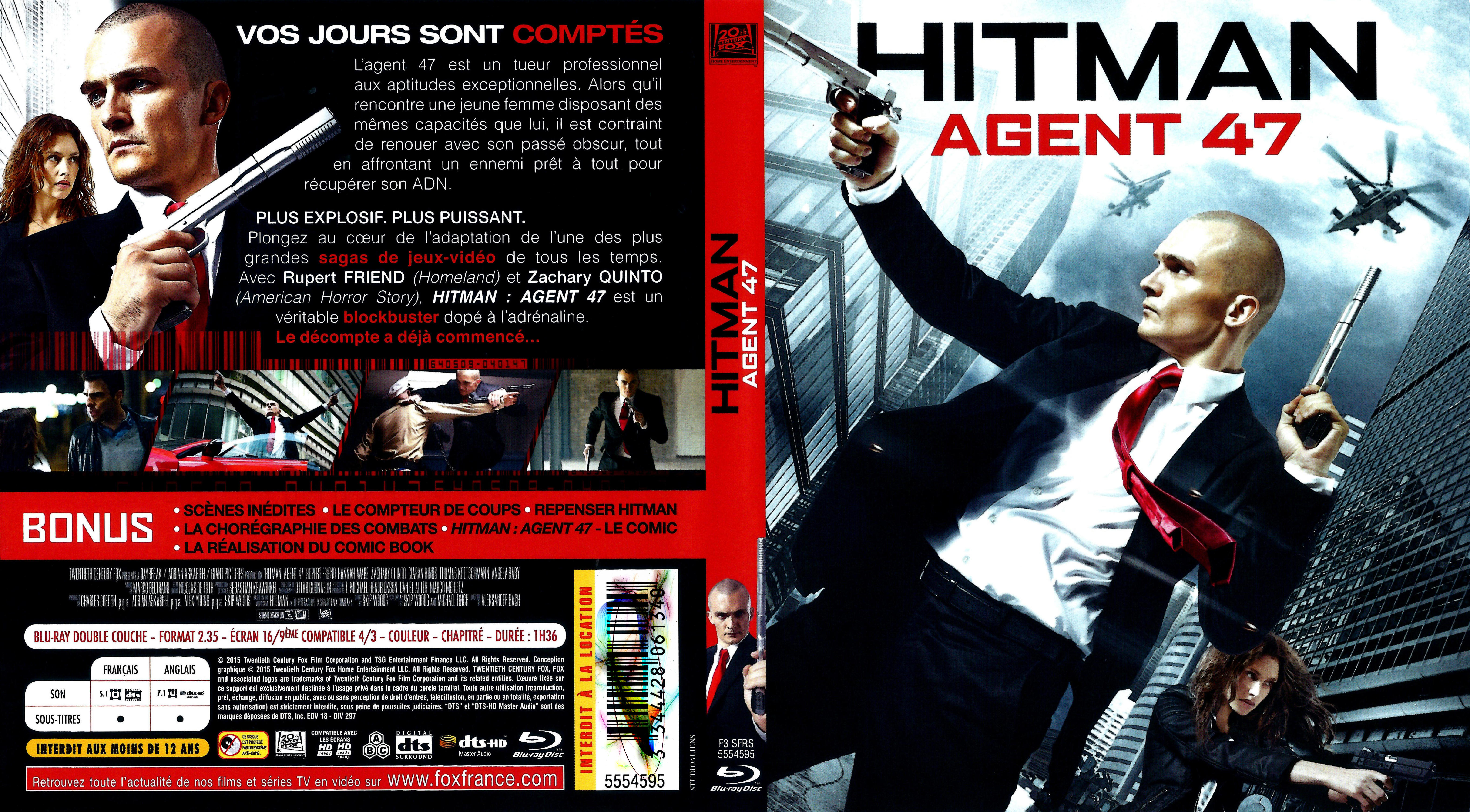 Jaquette DVD Hitman agent 47 (BLU-RAY)