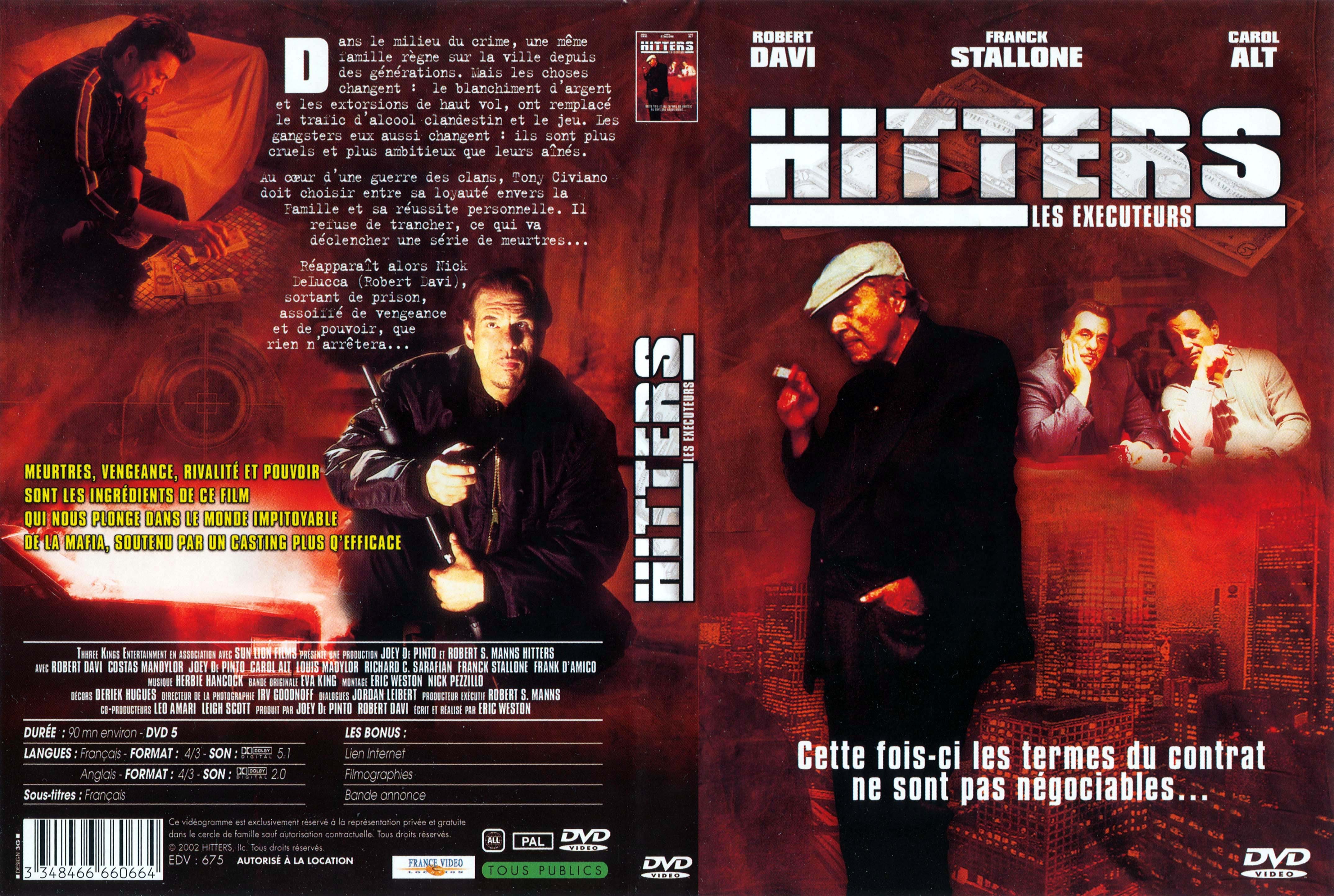 Jaquette DVD Hitters les executeurs