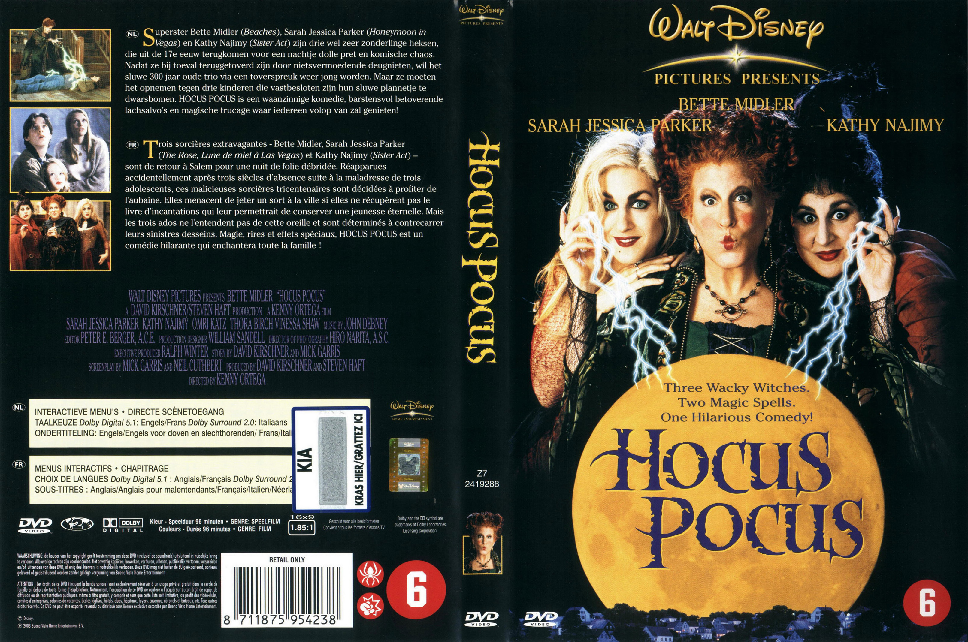 Jaquette DVD Hocus pocus