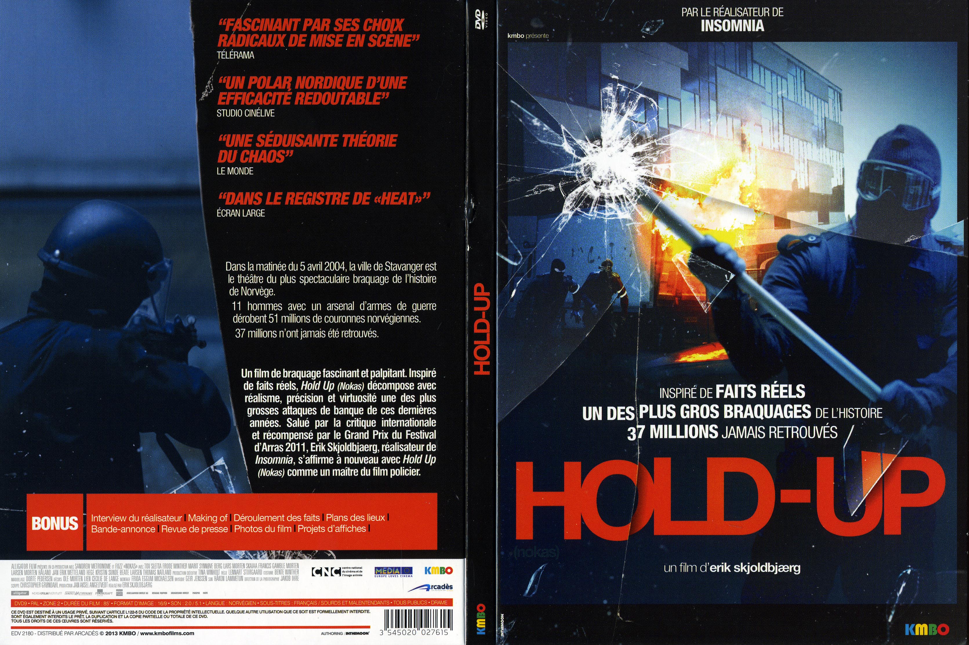 Jaquette DVD Hold-up (2013)