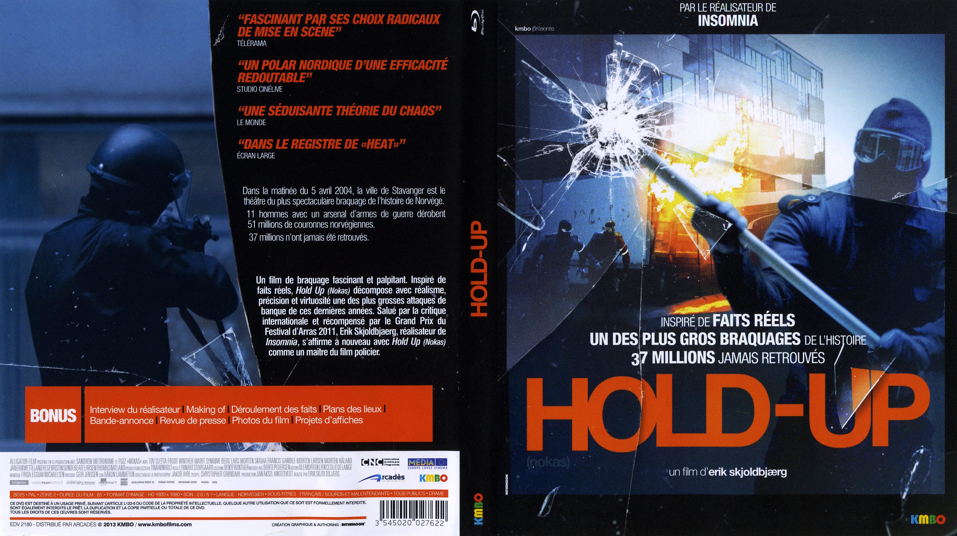 Jaquette DVD Hold-up (2013) (BLU RAY)