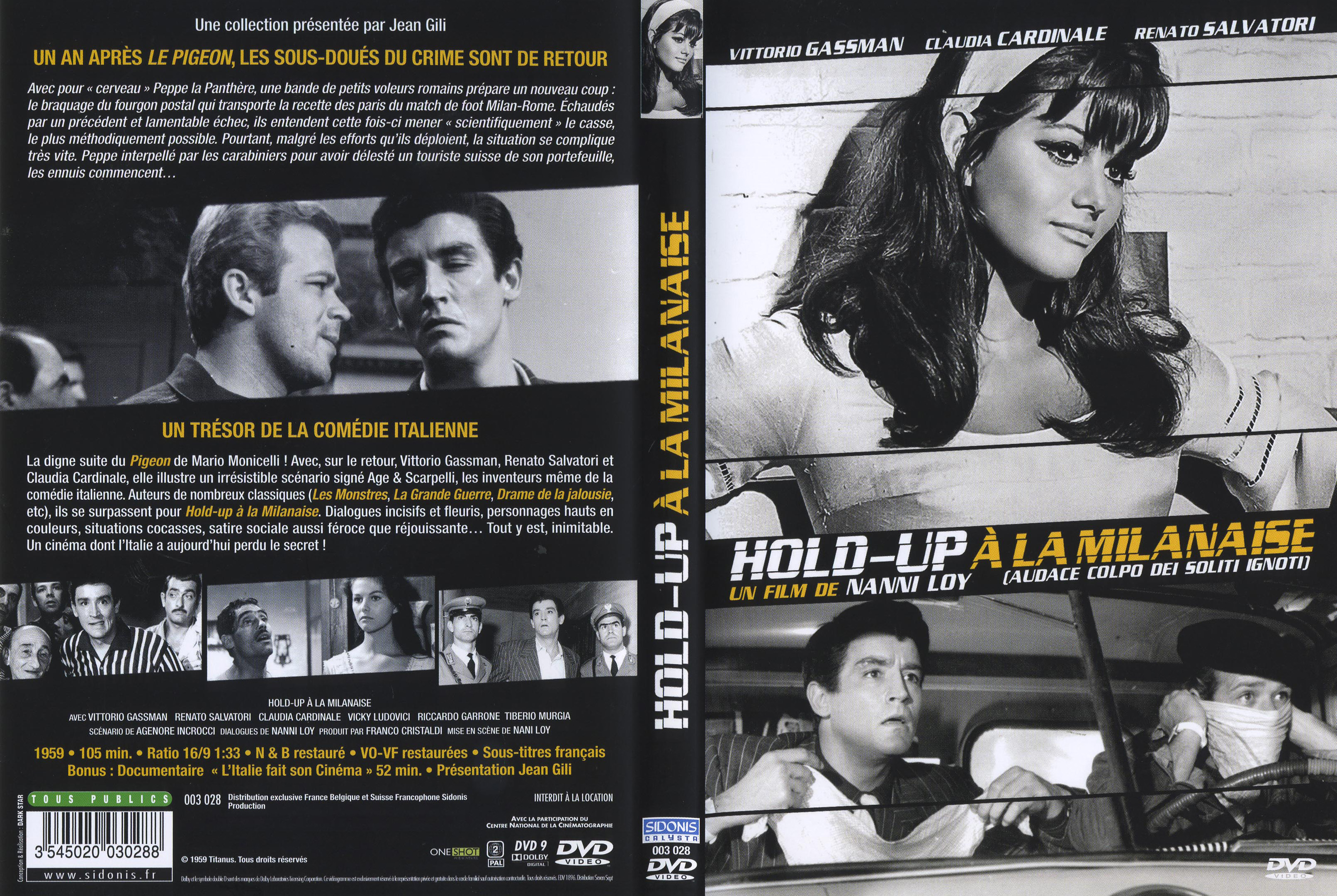 Jaquette DVD Hold up  la milanaise v2