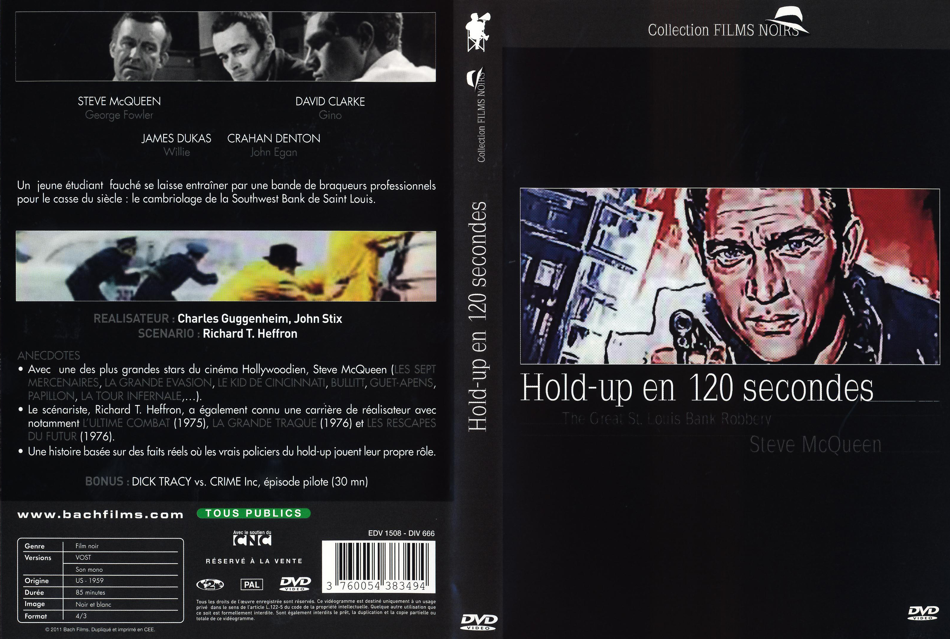 Jaquette DVD Hold-up en 120 secondes custom v2