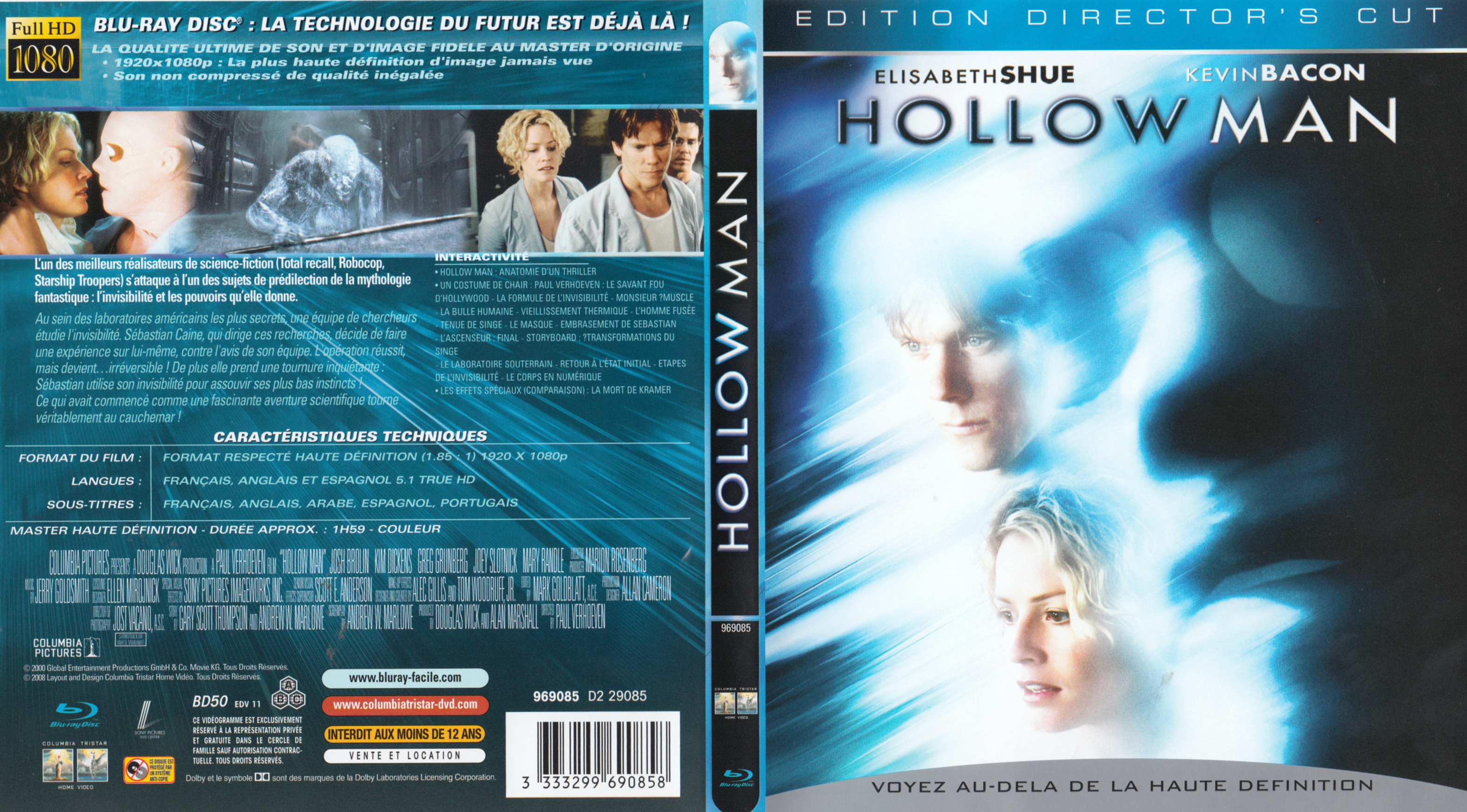 Jaquette DVD Hollow Man (BLU-RAY)