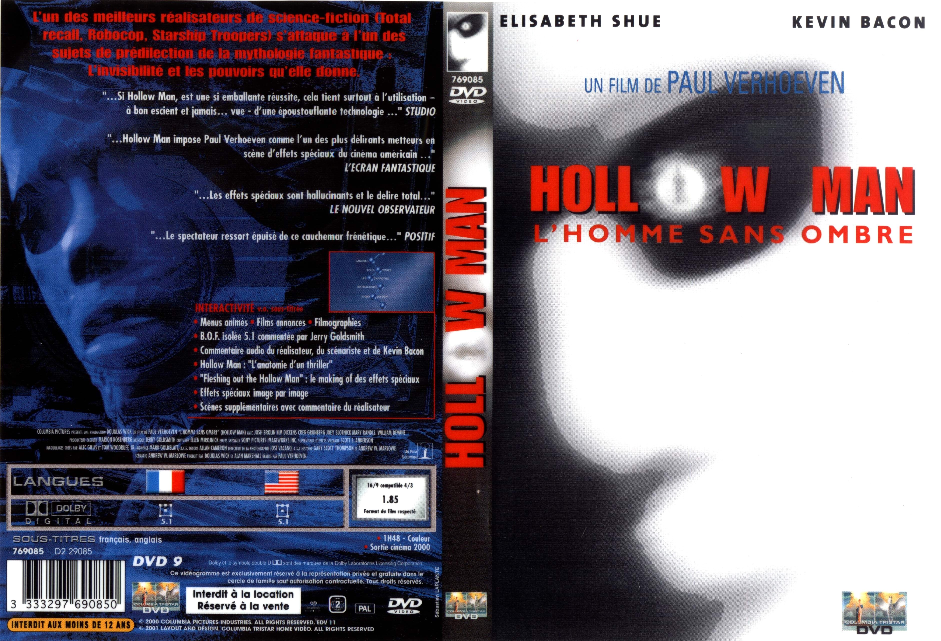 Jaquette DVD Hollow man