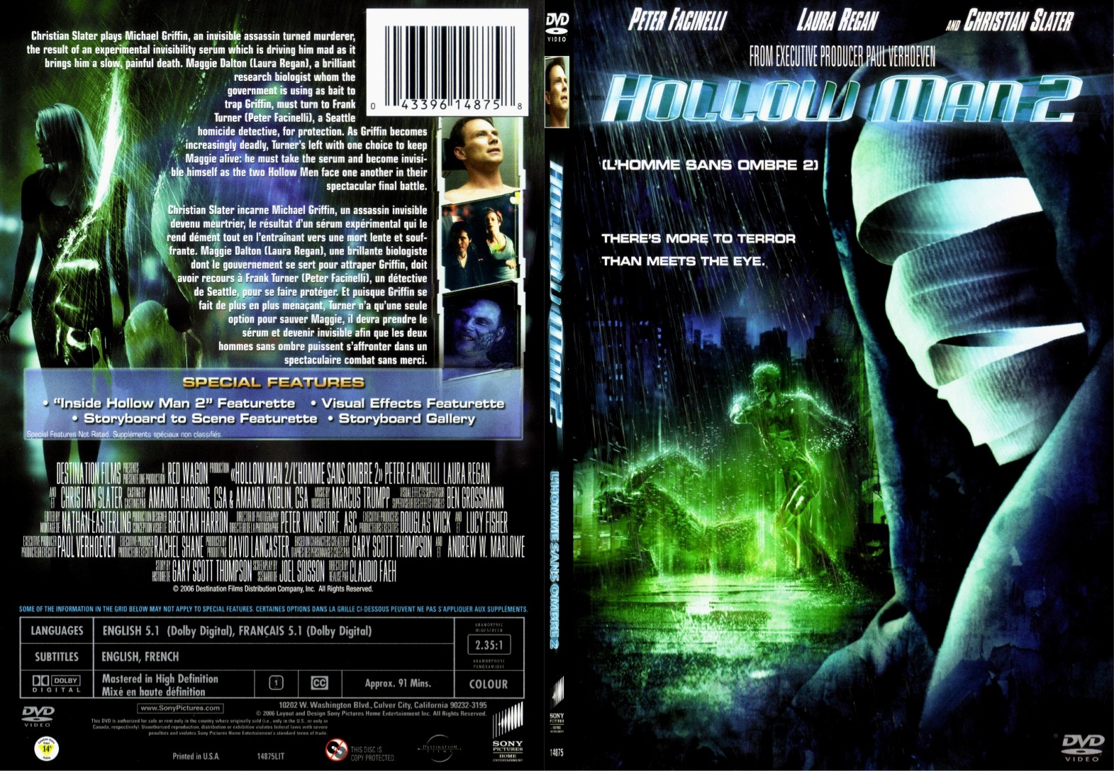 Jaquette DVD Hollow man 2 - SLIM