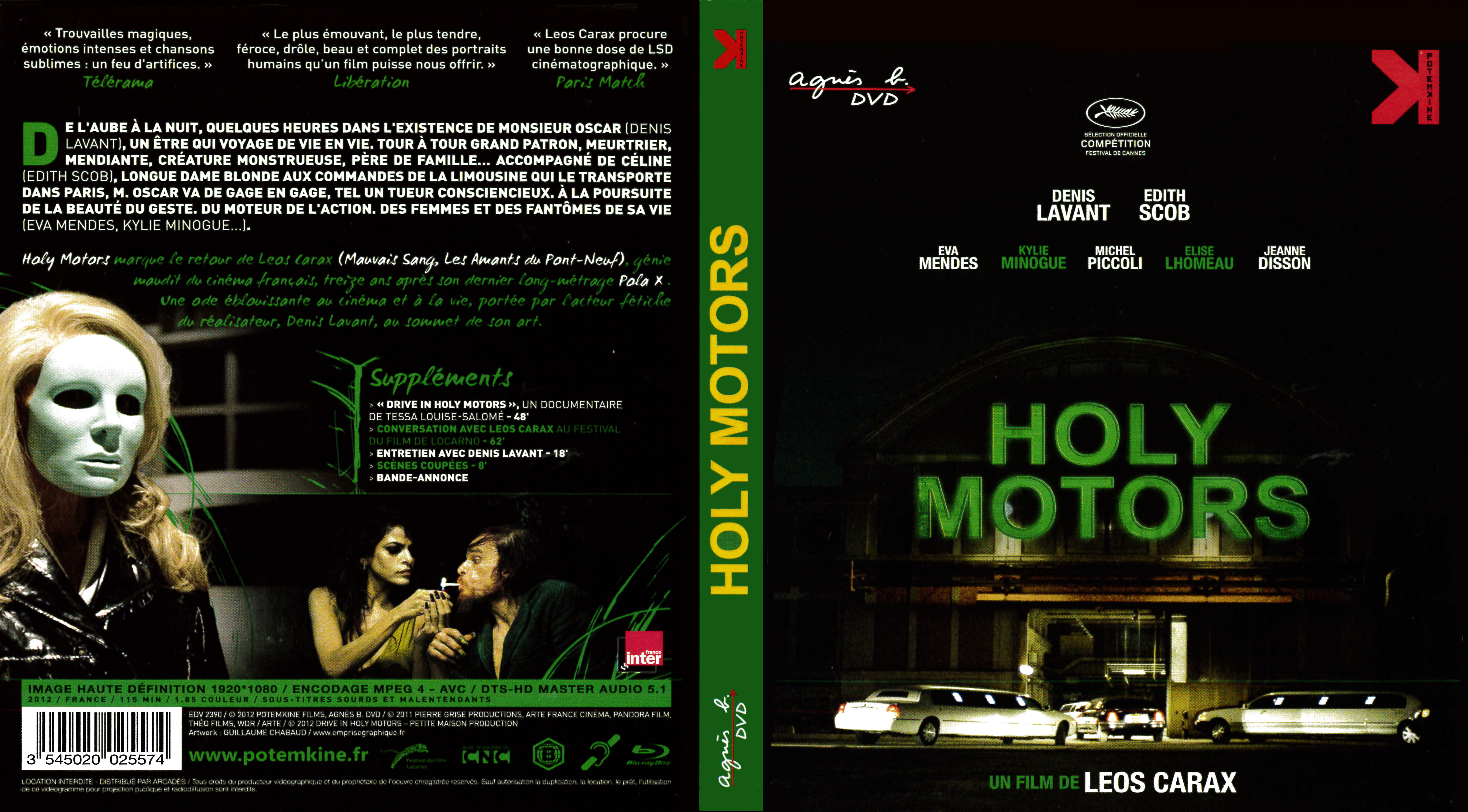 Jaquette DVD Holly motors (BLU-RAY)