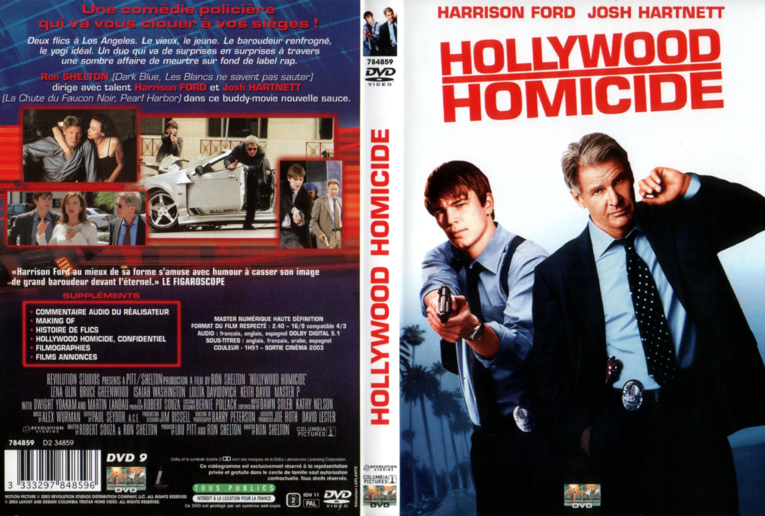 Jaquette DVD Hollywood homicide