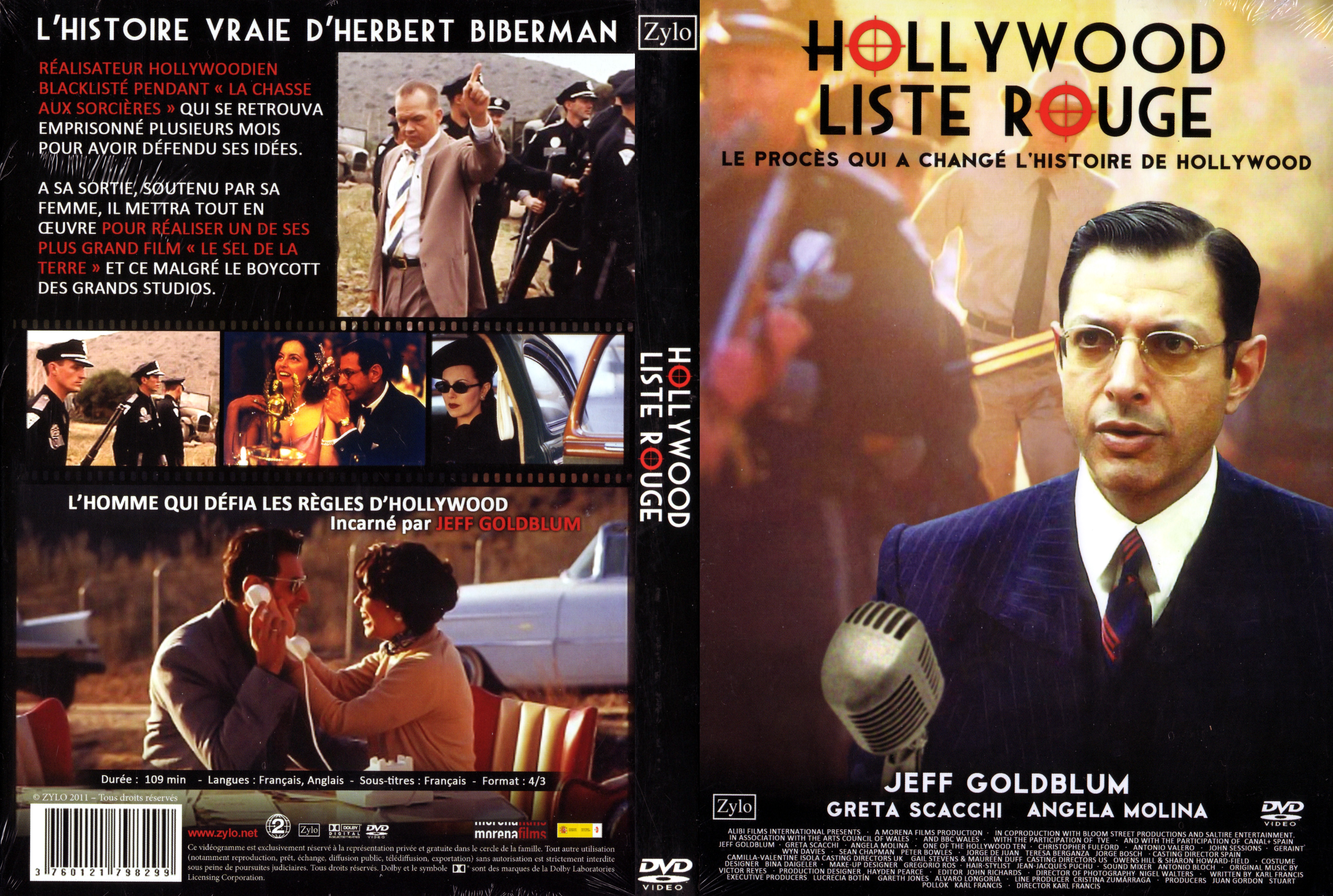 Jaquette DVD Hollywood liste rouge