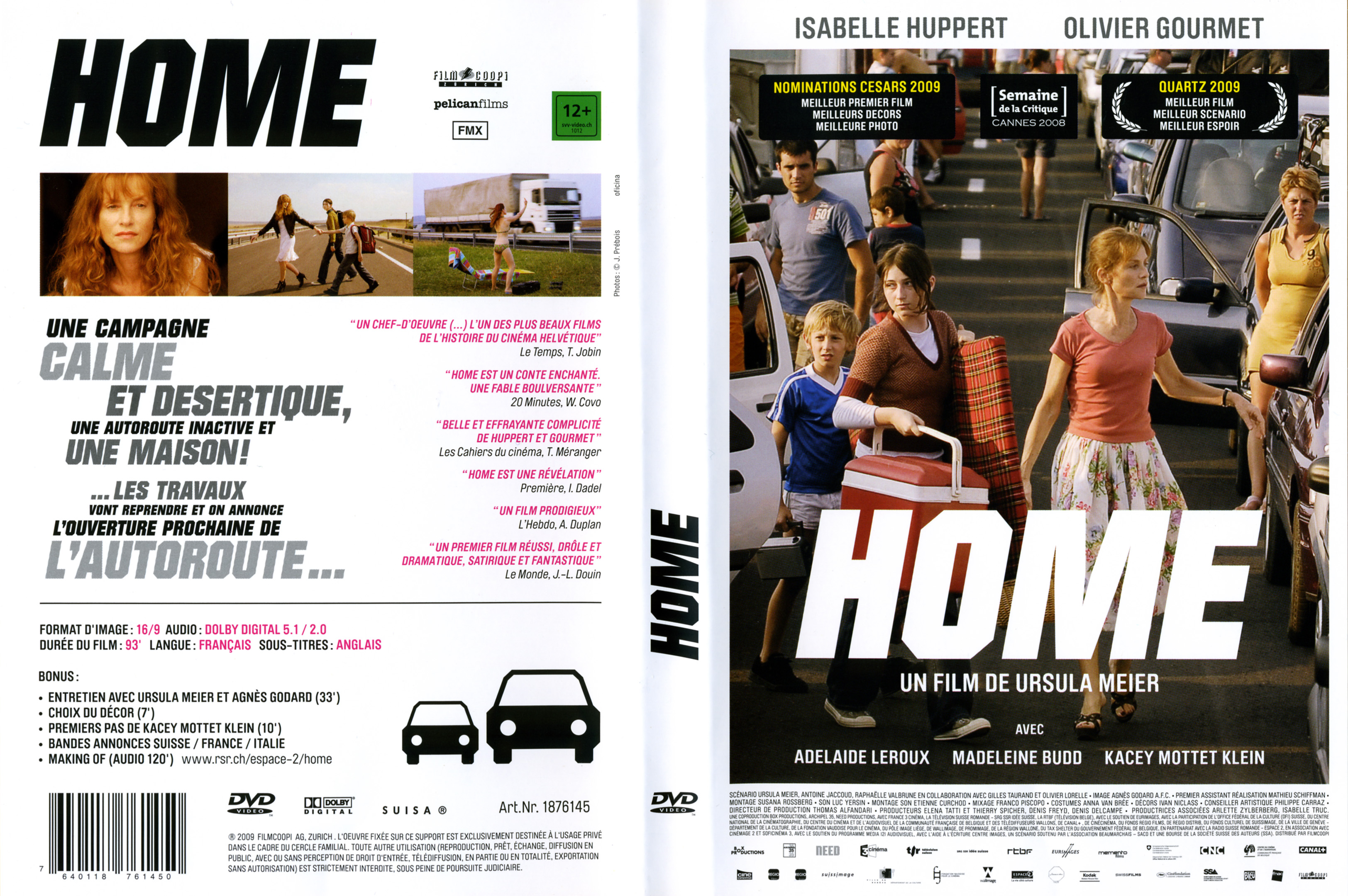 Jaquette DVD Home (Isabelle Huppert)