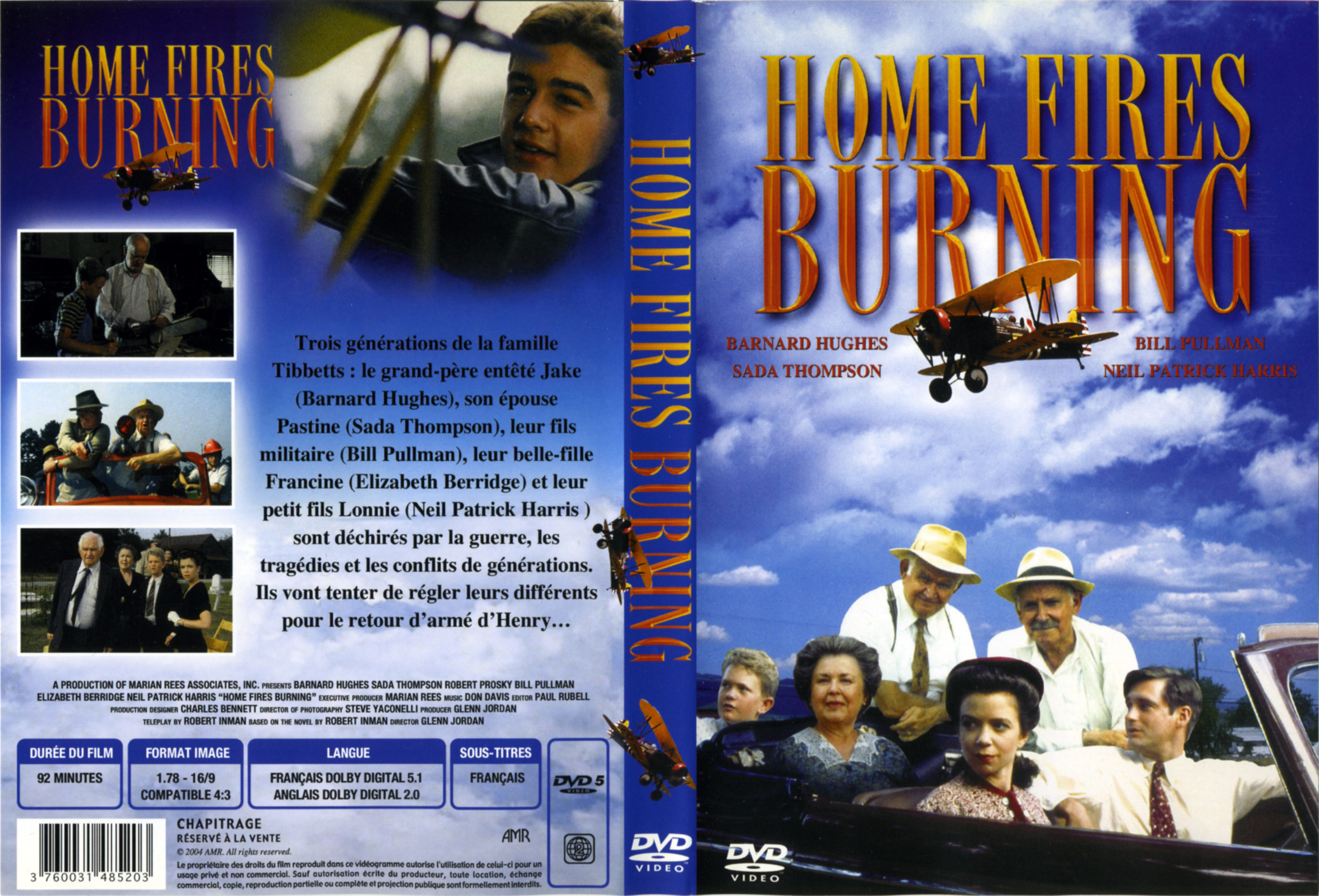 Jaquette DVD Home fires burning