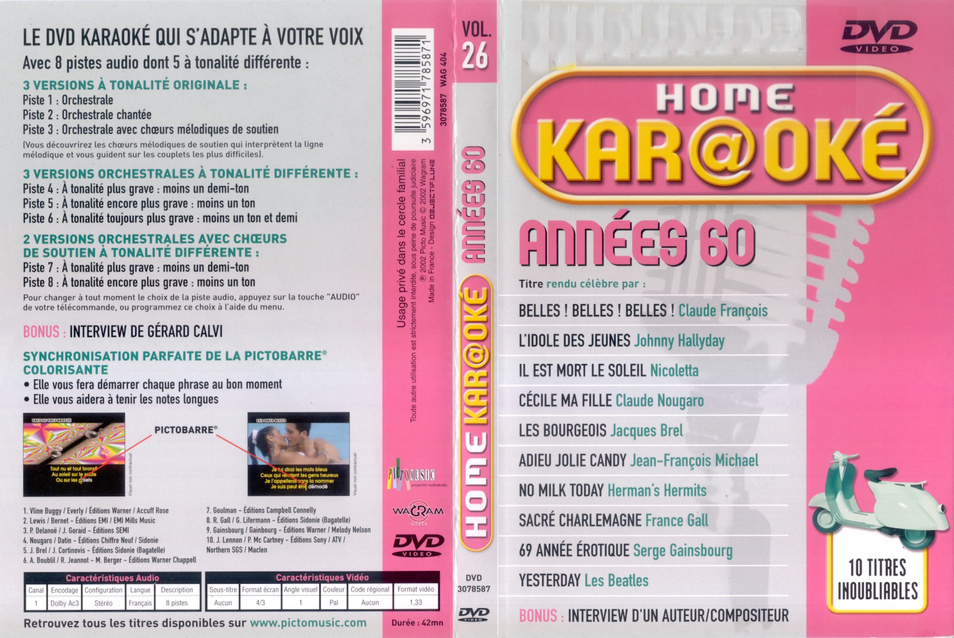 Jaquette DVD Home karaok vol 26