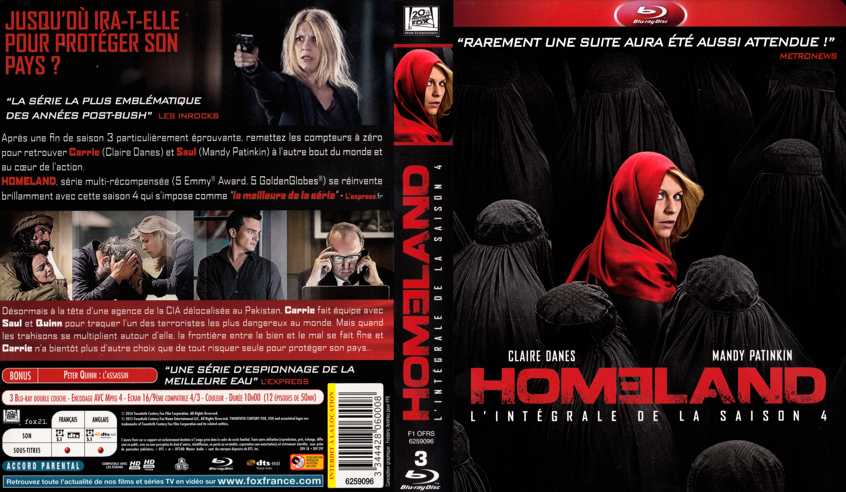 Jaquette DVD Homeland saison 4