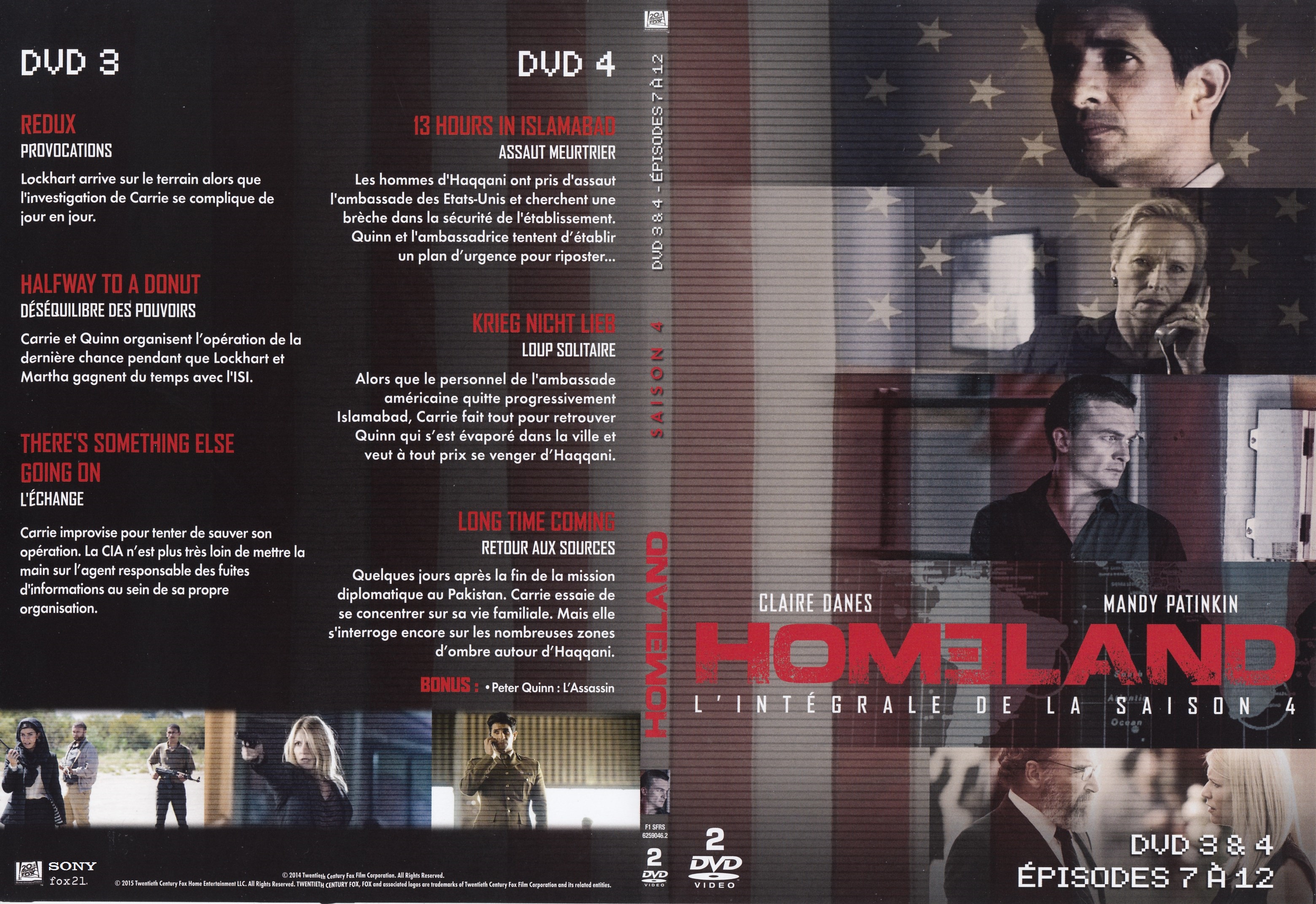 Jaquette DVD Homeland saison 4 DVD 2