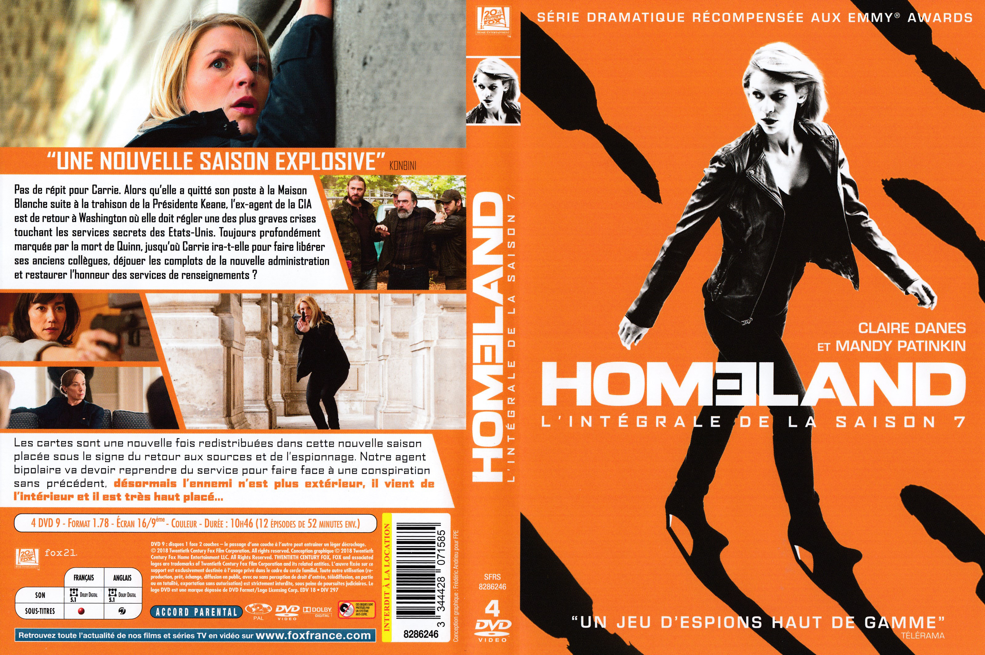 Jaquette DVD Homeland saison 7