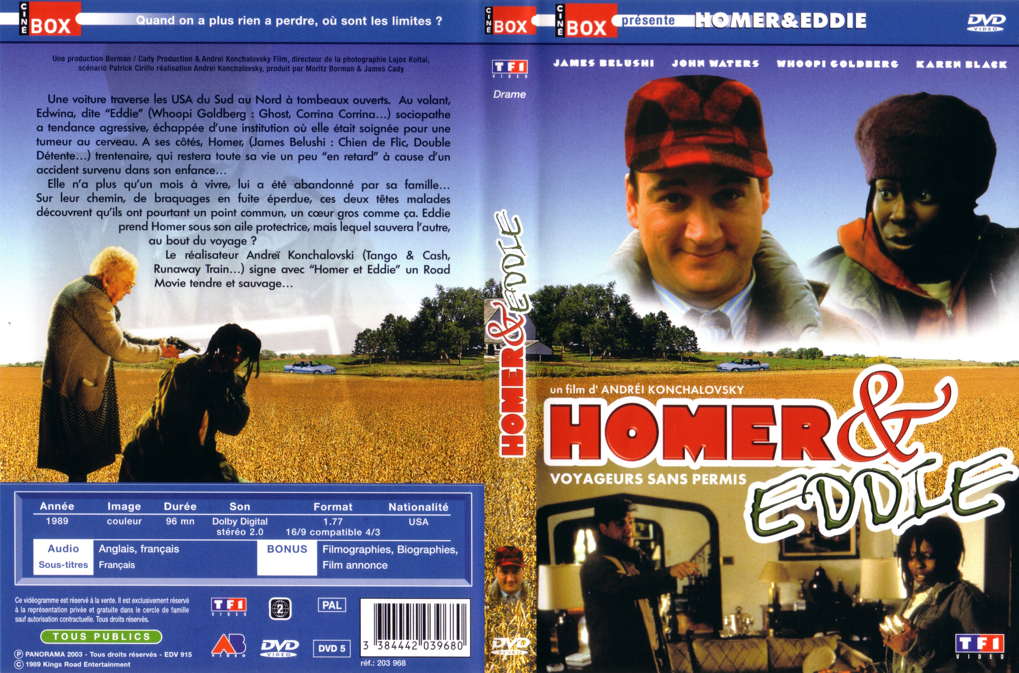 Jaquette DVD Homer et Eddie voyageurs sans permis v2