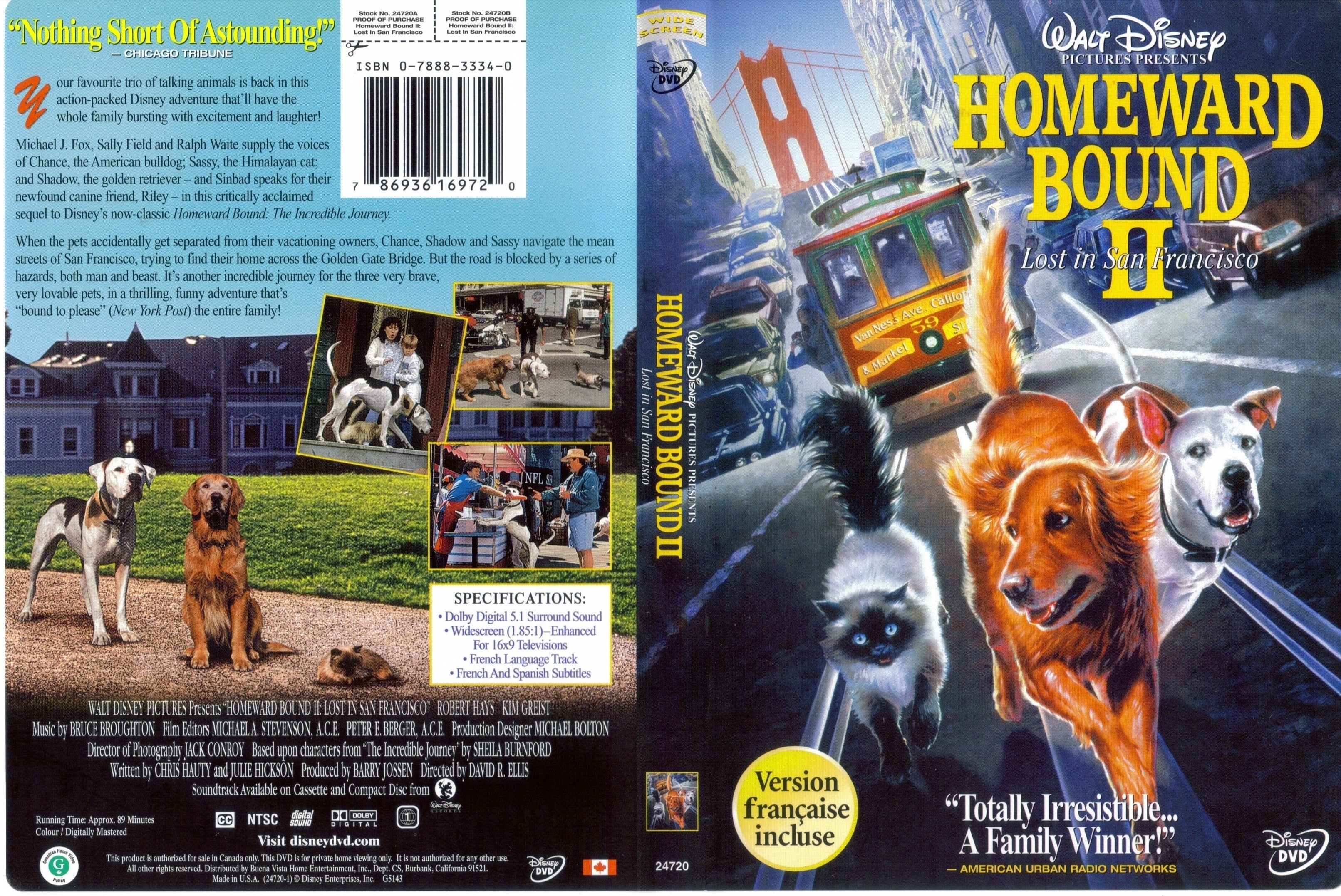 Jaquette DVD Homeward bound 2 - L