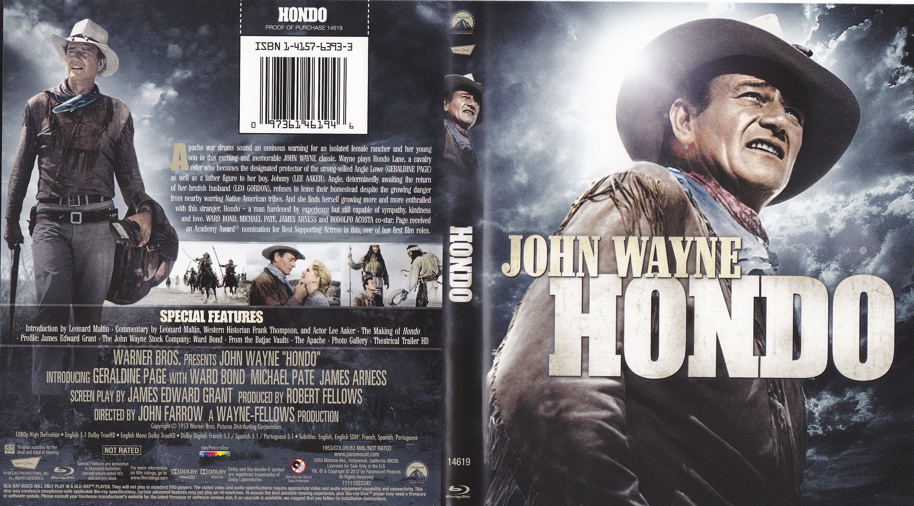 Jaquette DVD Hondo Zone 1 (BLU-RAY)